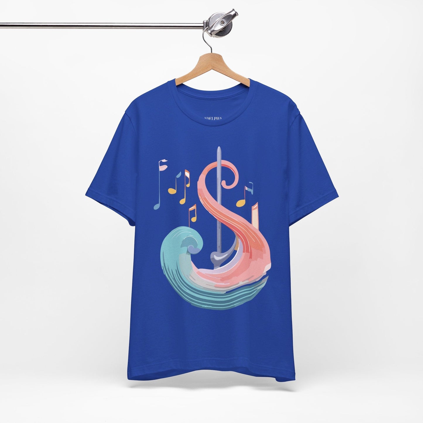 Music T Shirt Graphic Tee Unisex Short Sleeve Adelpha Vintage Inspired Artwork Art Design