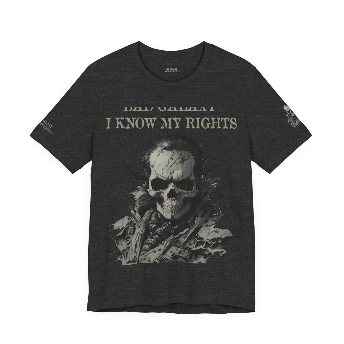Skull Rock Graphic Unisex Cotton Bella+Canvas Tee with Art Design b47