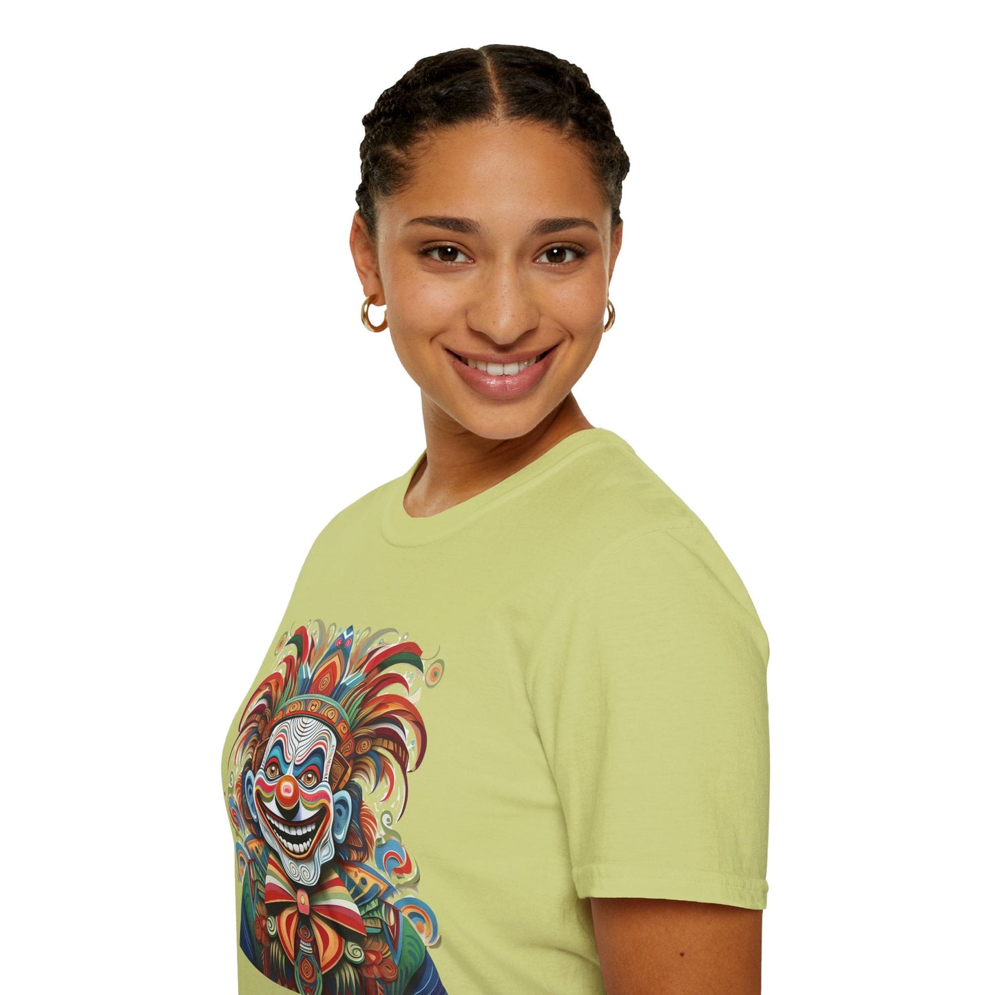 Clown Shirt Unisex Tee Funny Man Circus Shirt Scary Man Tee Gildan Softstyle 64000