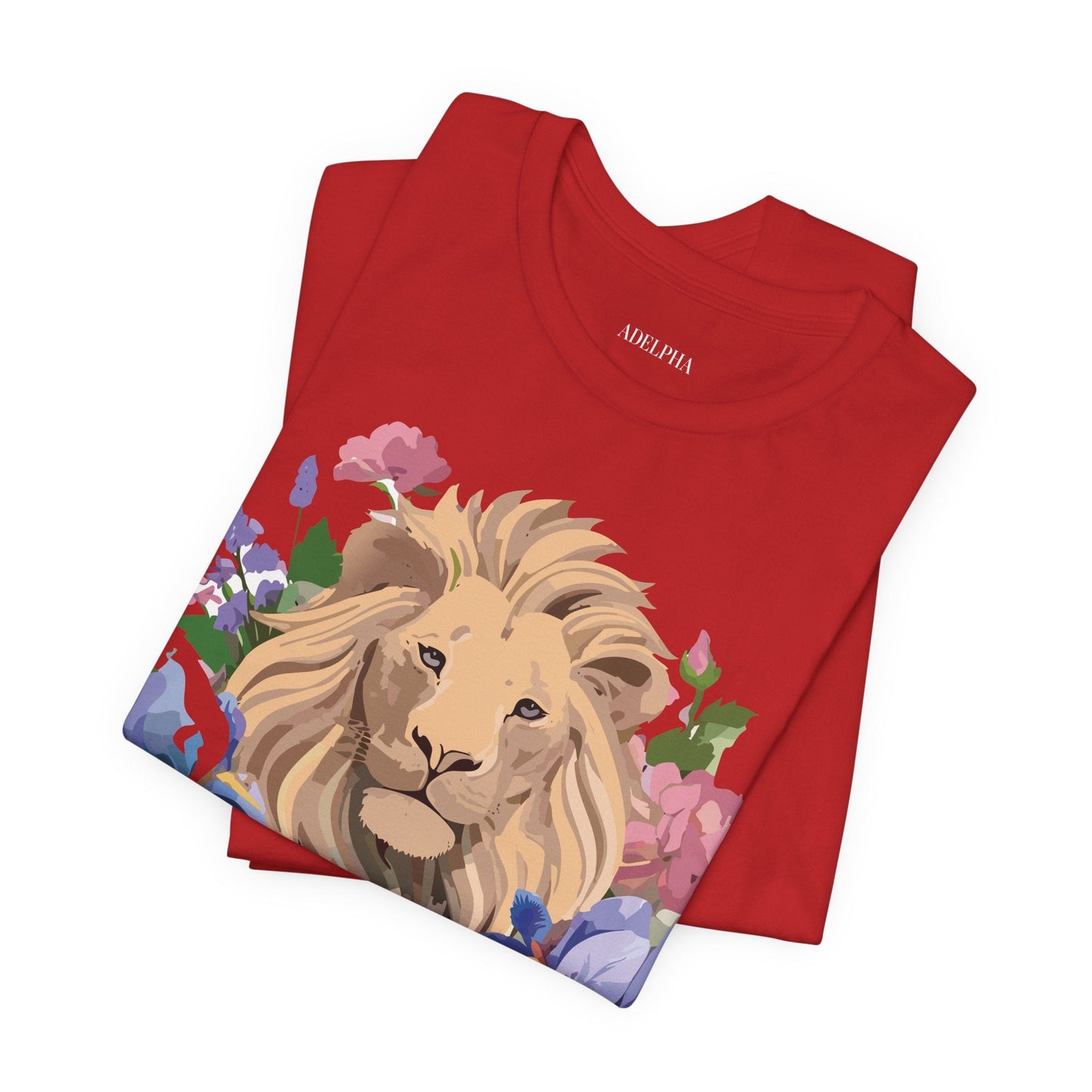 Lion Graphic Unisex 100 Cotton Vintage Animal Artwork Tee 6