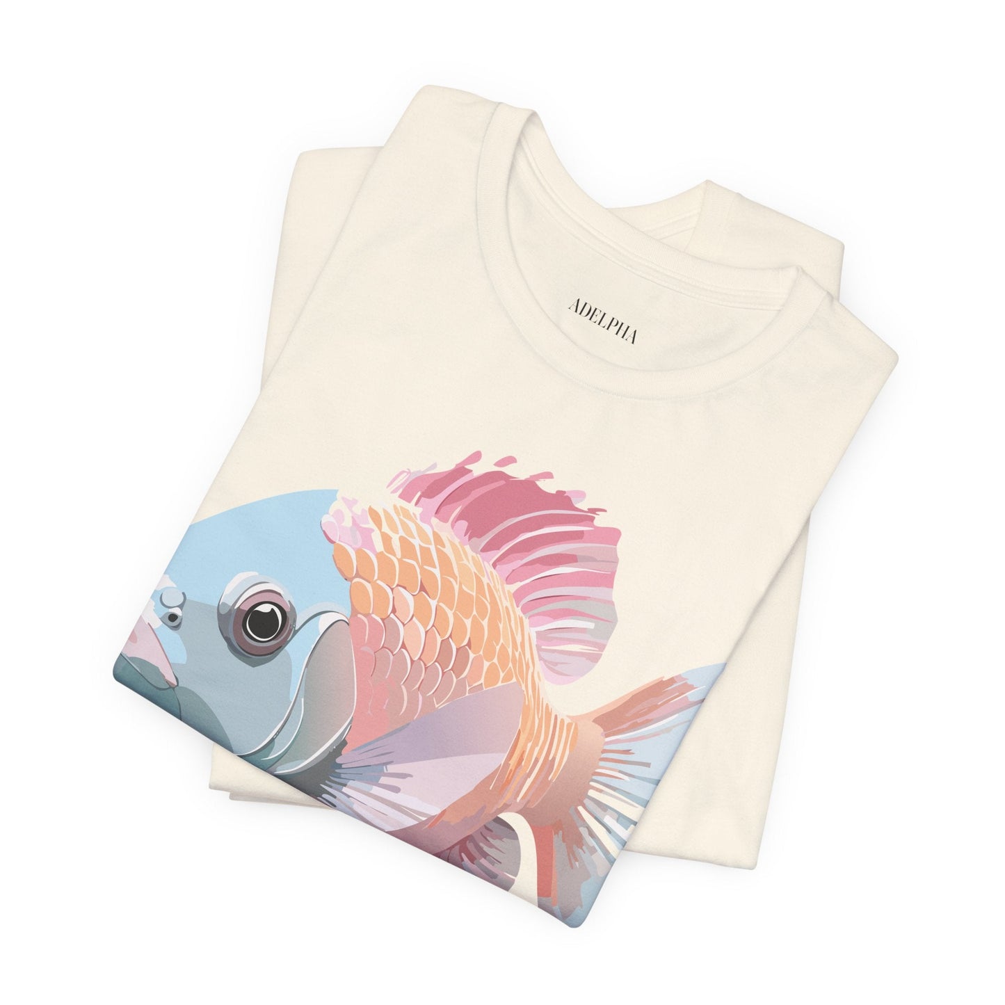 Fish Graphic Unisex 100 Cotton Vintage Artwork Tee 1