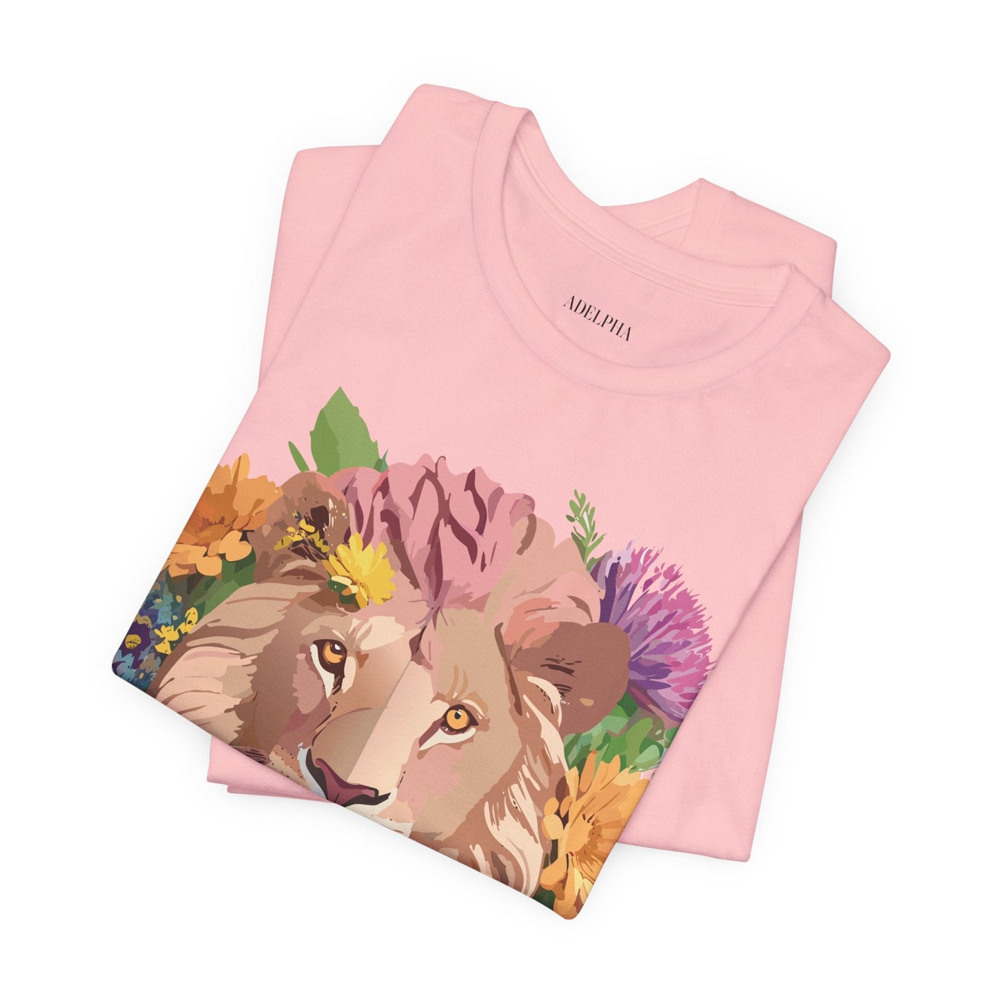 Lion Graphic Tee Unisex Jersey Short Sleeve Art Design Premium Vintage Inspired By Adelpha