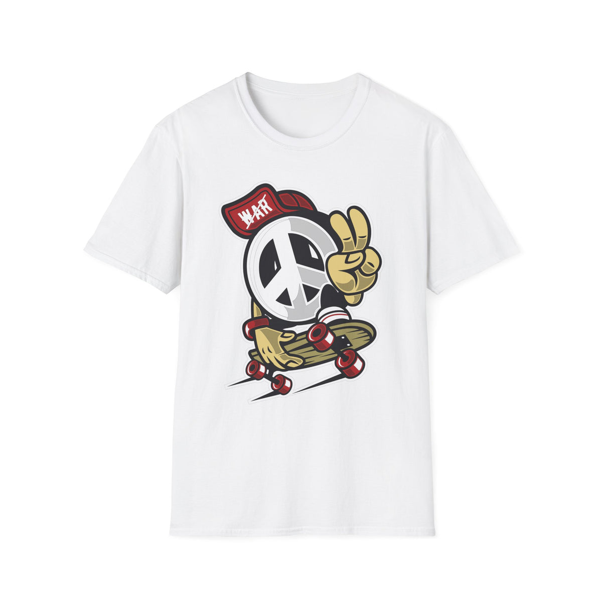 Unisex Cotton T-Shirt with Cartoon Graphic Design