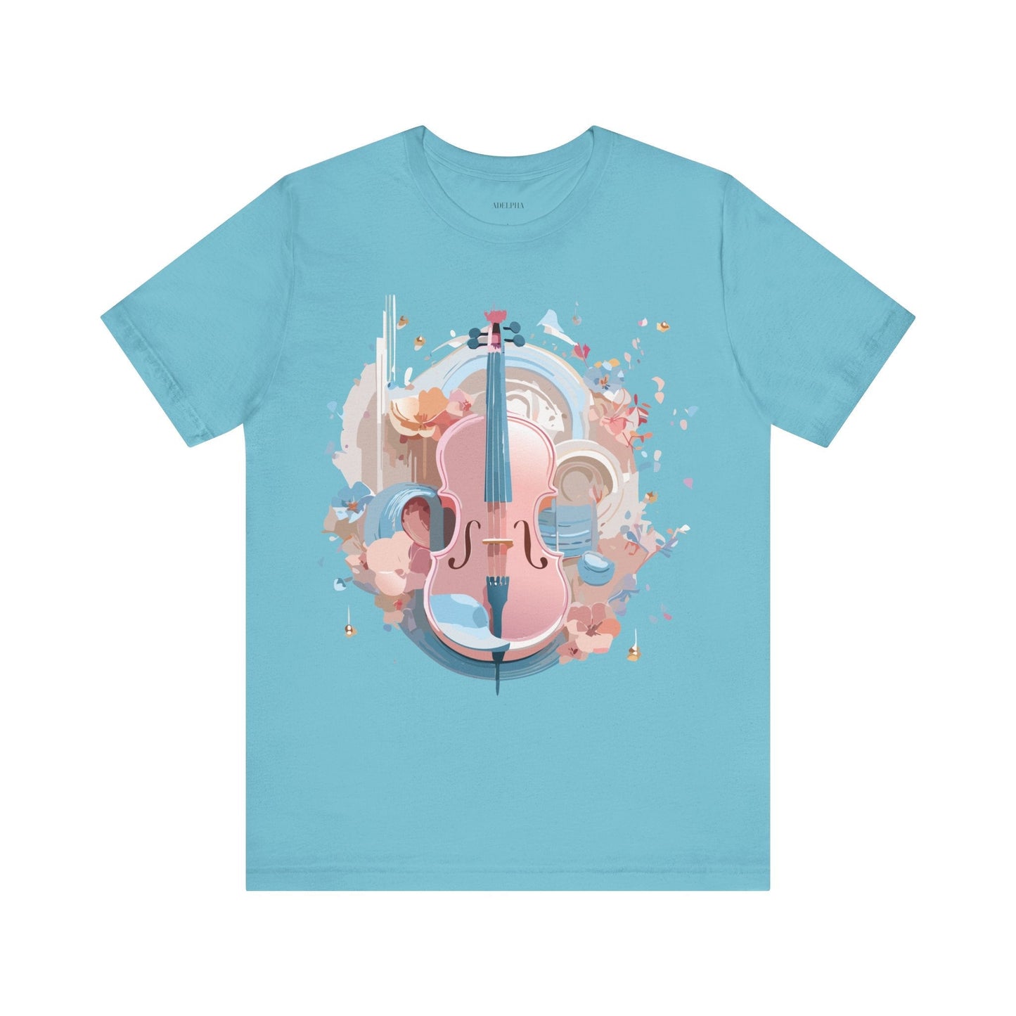 Music Graphic Tee Unisex Jersey Short Sleeve By Adelpha Vintage Inspired Artwork