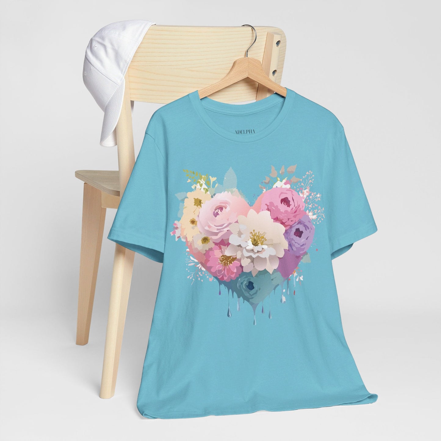 Valentine Graphic Tee Unisex Short Sleeve Shirt With Adelpha Vintage Artwork Design