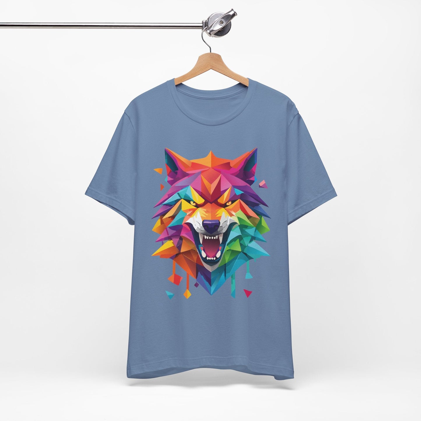 Unisex Animal Shirt With Art Design And Wild Animals Print Tee Short Sleeve Premium