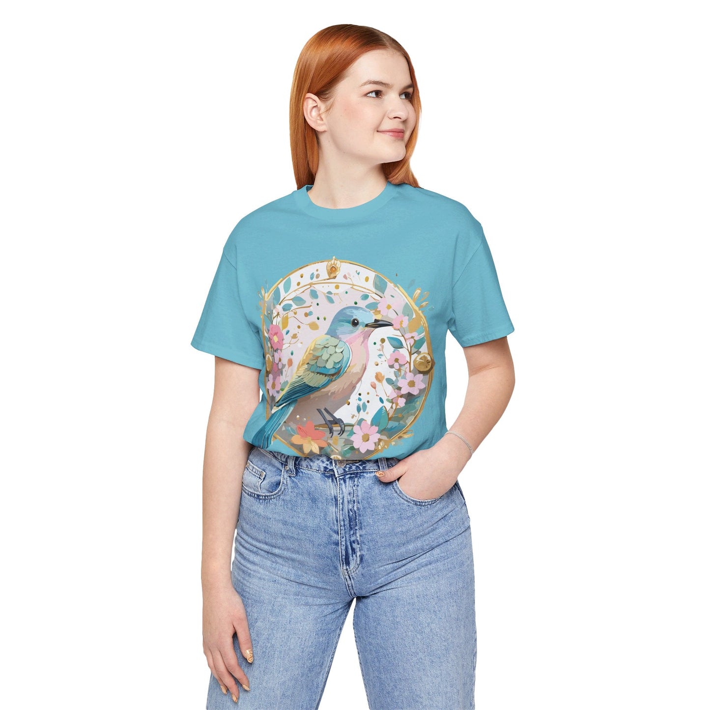 Medallion Graphic Unisex 100 Cotton Vintage Animal Medal Artwork Tee 78