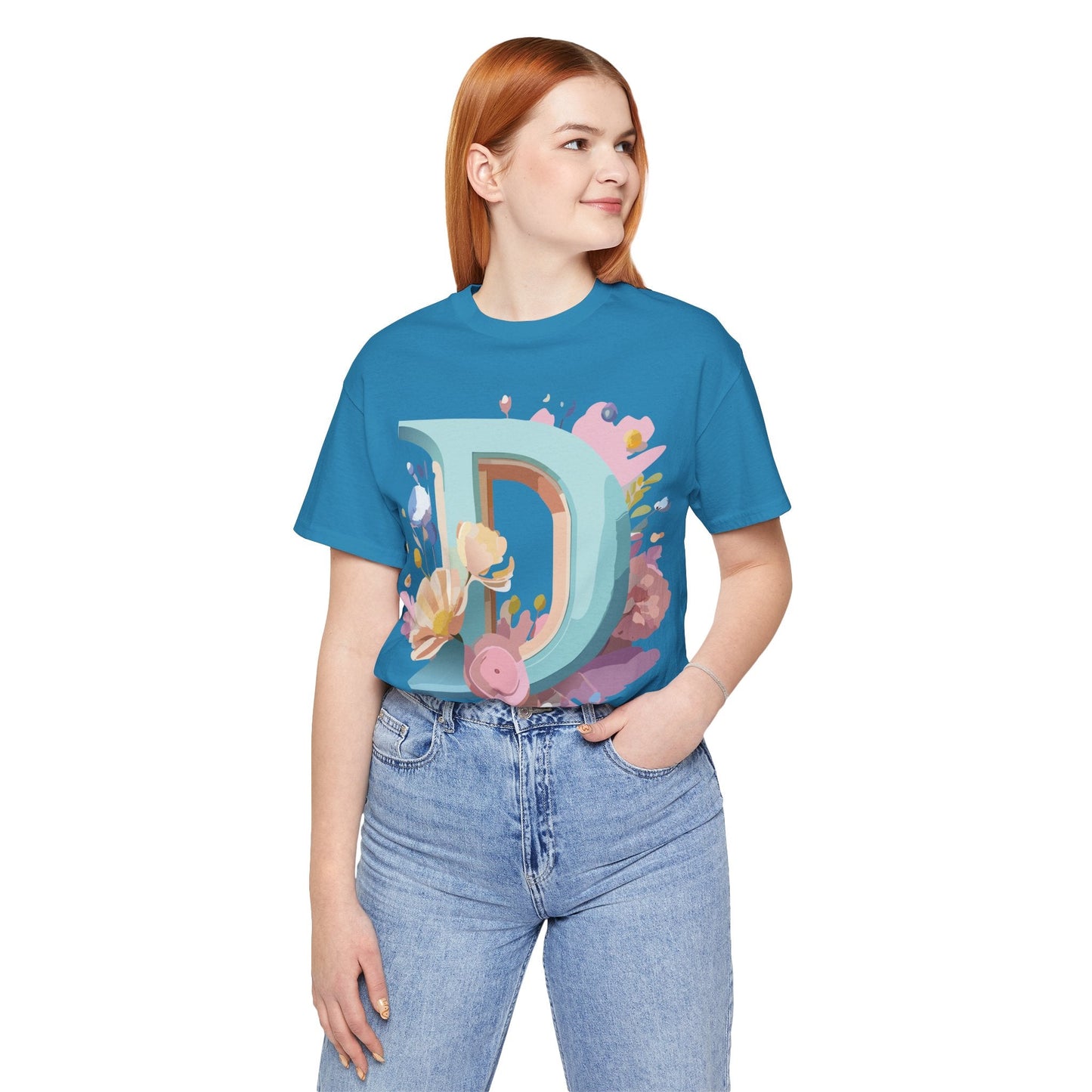 Adelpha Vintage Letter D Shirt Unisex Graphic Tee for Everyday Comfort and Style