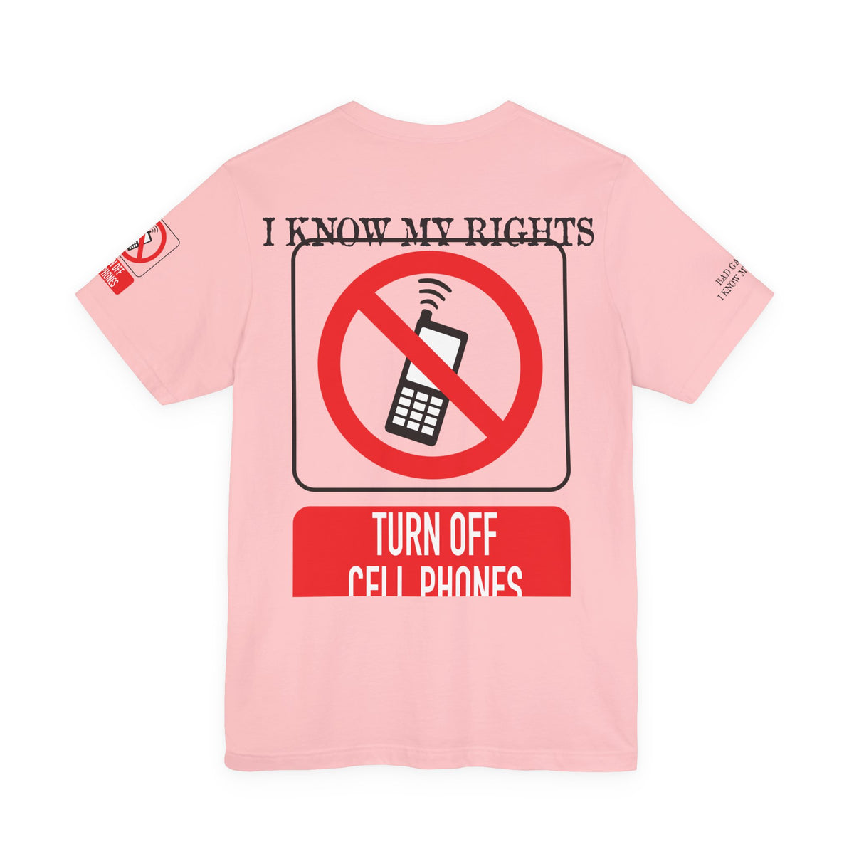 Art Red Stamp Graphic Unisex Cotton Bella+Canvas Tee with Art Design b98