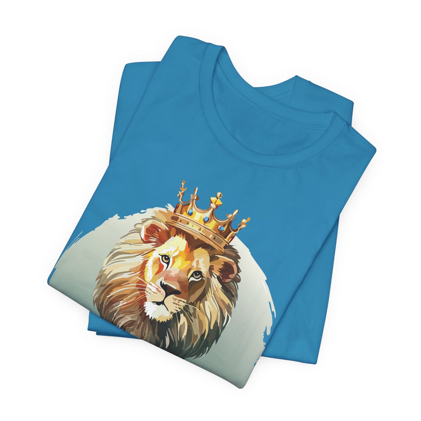 Regal Lion Short Sleeve Tee, Animal Shirt, Lion Tee, Unisex Top, Birthday Gift, Shirt with Animal design
