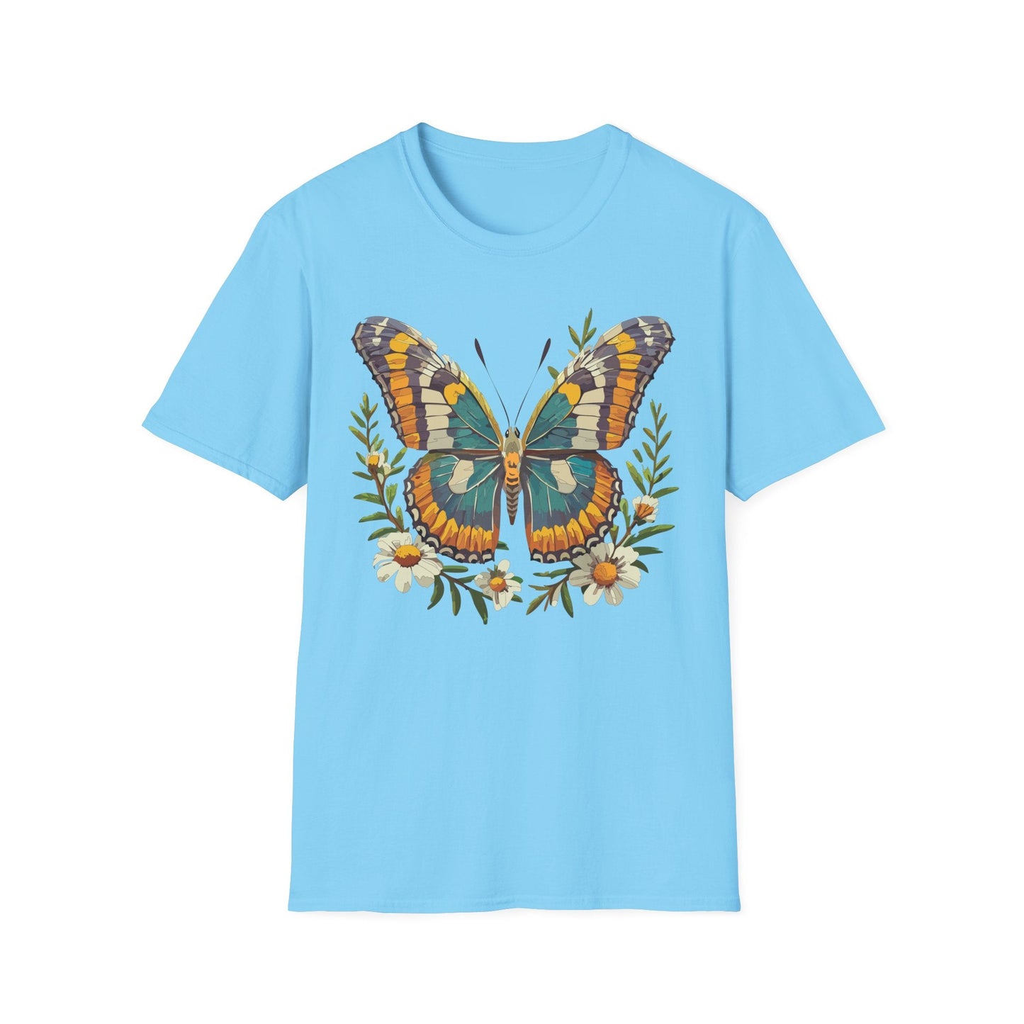 Monarch Butterfly Shirt Unisex T Shirt Softstyle 100 Percent Ring Spun Cotton Comfort