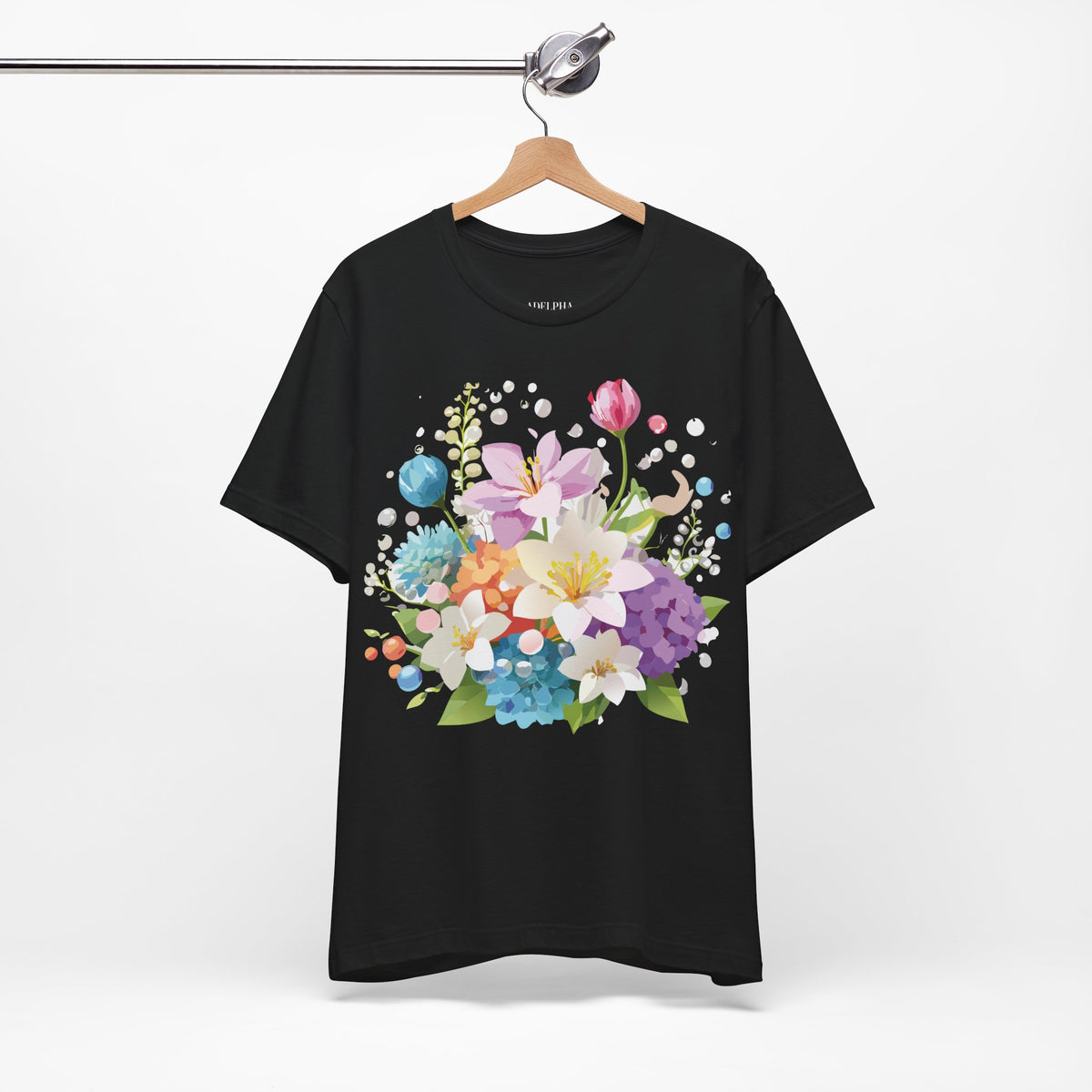 Floral Graphic Tee Shirt - Bella+Canvas Unisex 100 Cotton 3