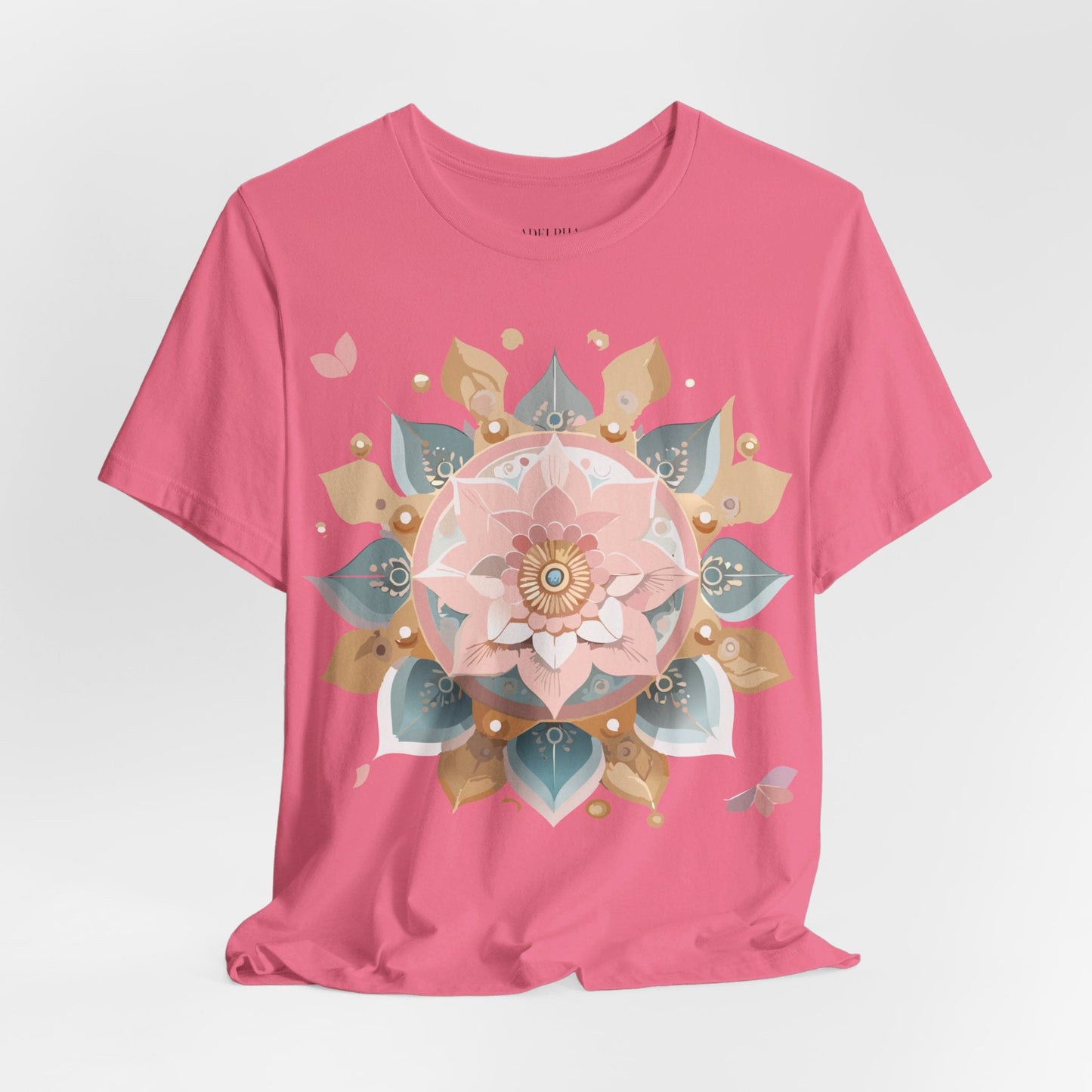 Mandala Shirt Unisex Graphic Tee By Adelpha With Vintage Inspired Artwork Short Sleeve Jersey