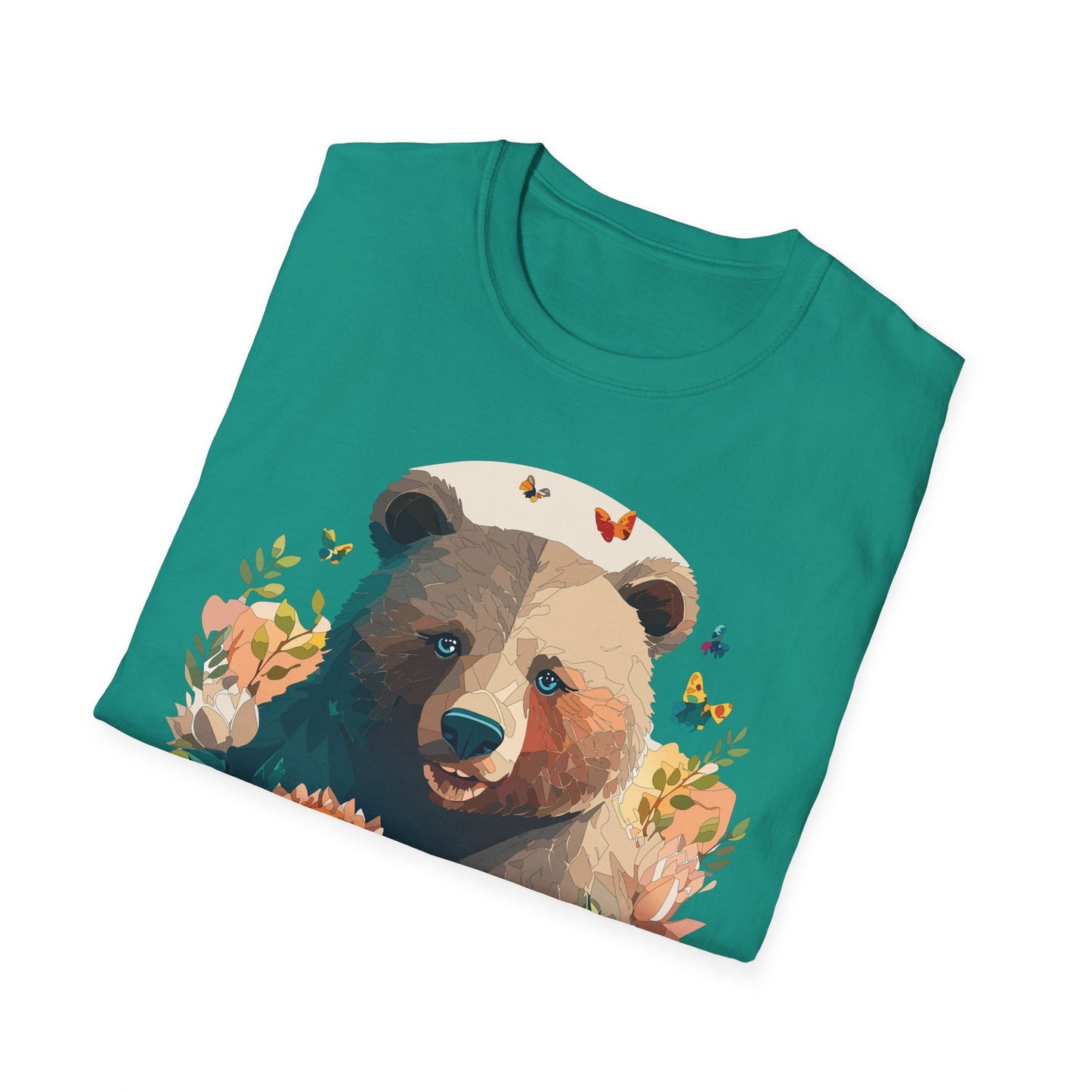 Bear T Shirt Unisex Teddy Bear Shirt Softstyle 100 Percent Ring Spun Cotton Tee Essentials