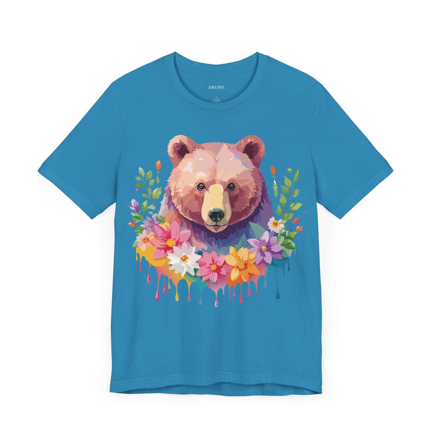 Bear Graphic T Shirt By Adelpha Unisex Short Sleeve Art Design Tee