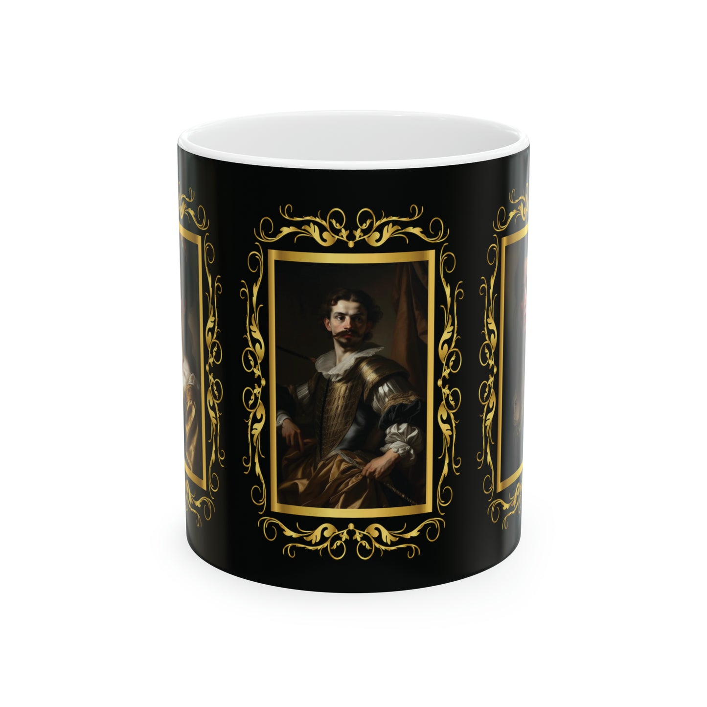 Coffee & Tea Mug with Antique Portraits