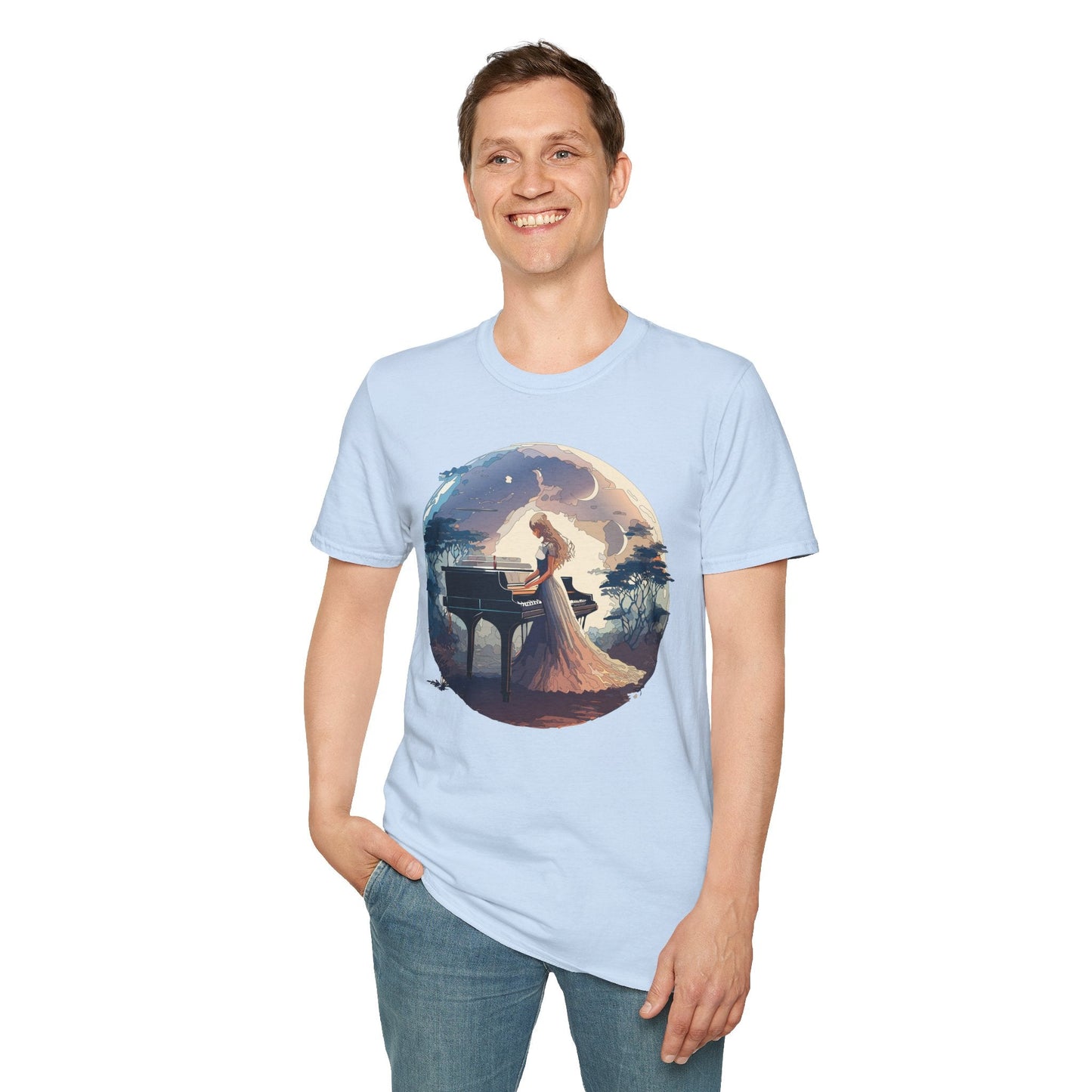 Womens Graphic T Shirts Art Design Shirt Unisex Softstyle Gildan 64000 Short Sleeve