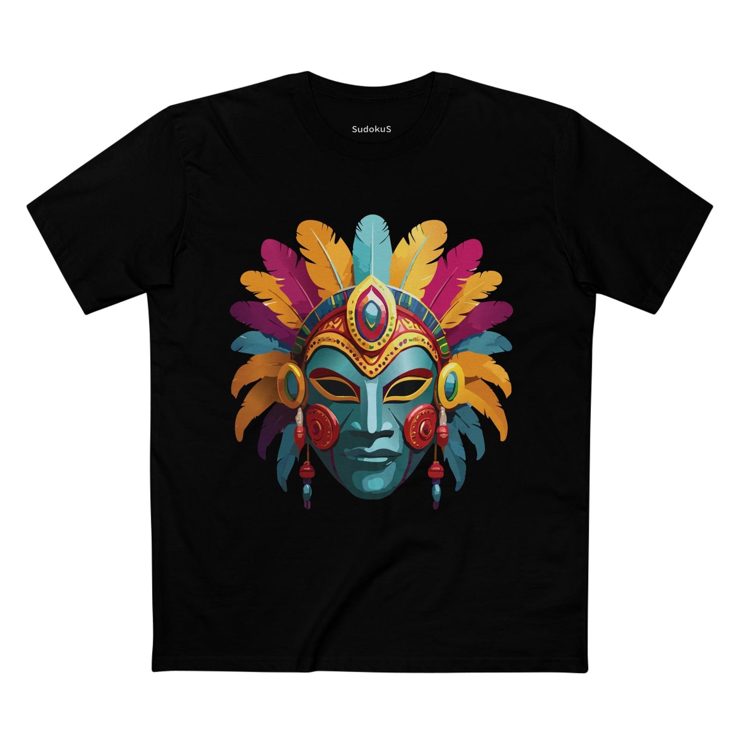 Mask Graphic Unisex 100 Cotton Staple Tee 34