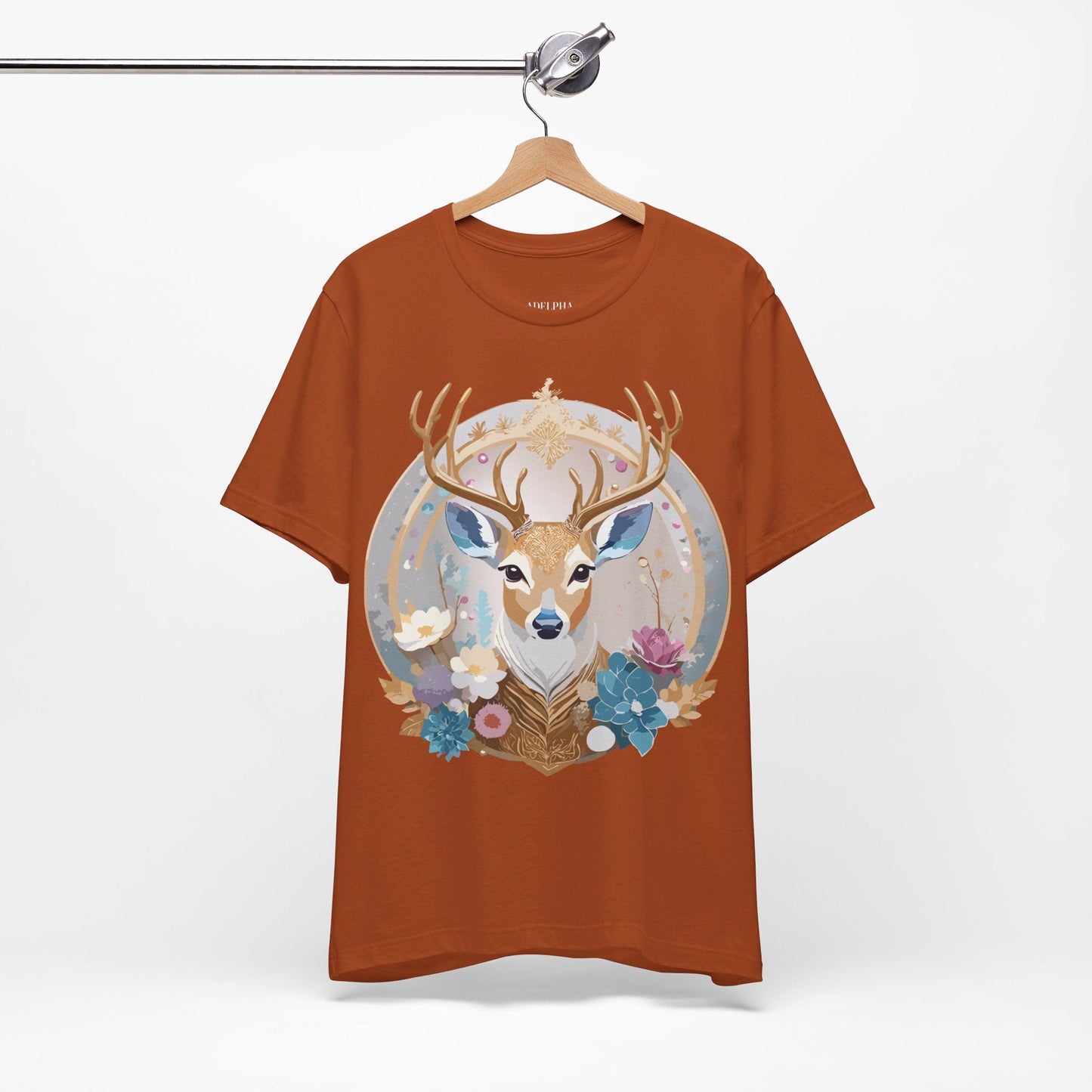 Medallion Graphic Unisex 100 Cotton Vintage Animal Medal Artwork Tee 71