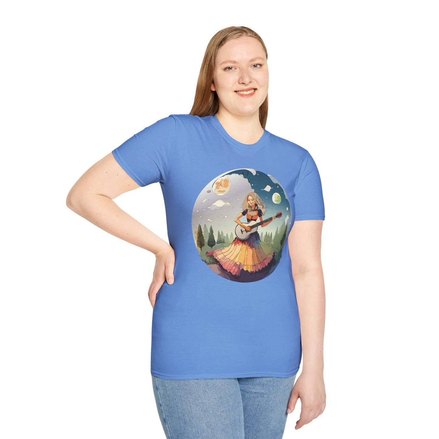 Womens Graphic T Shirts Art Design Tee Softstyle 64000 Ring Spun Cotton Comfort Everyday