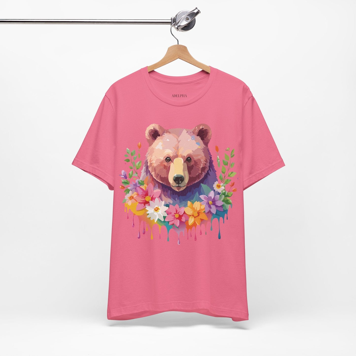 Bear Graphic T Shirt By Adelpha Unisex Short Sleeve Art Design Tee