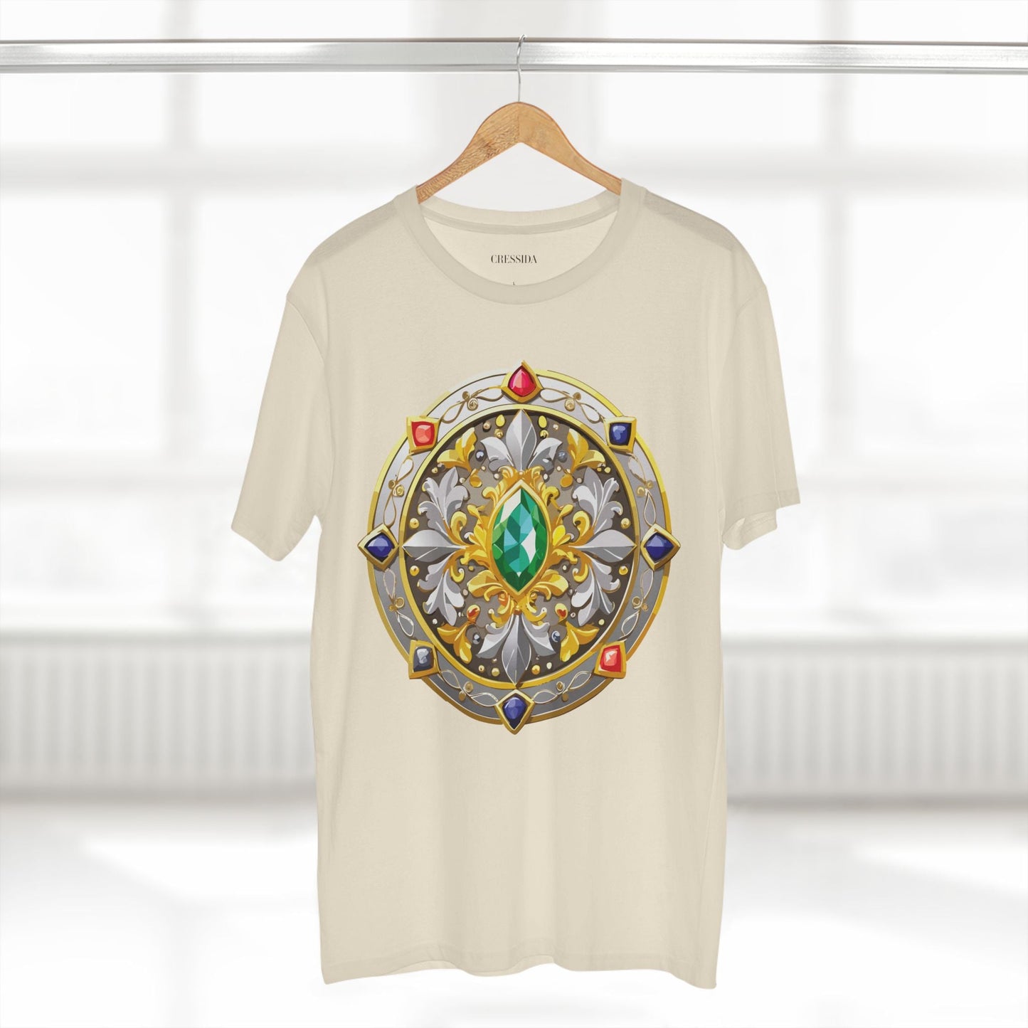 Medallion Graphic T-Shirt Unisex 100 Cotton With Gold Art Design Medal Tee 5
