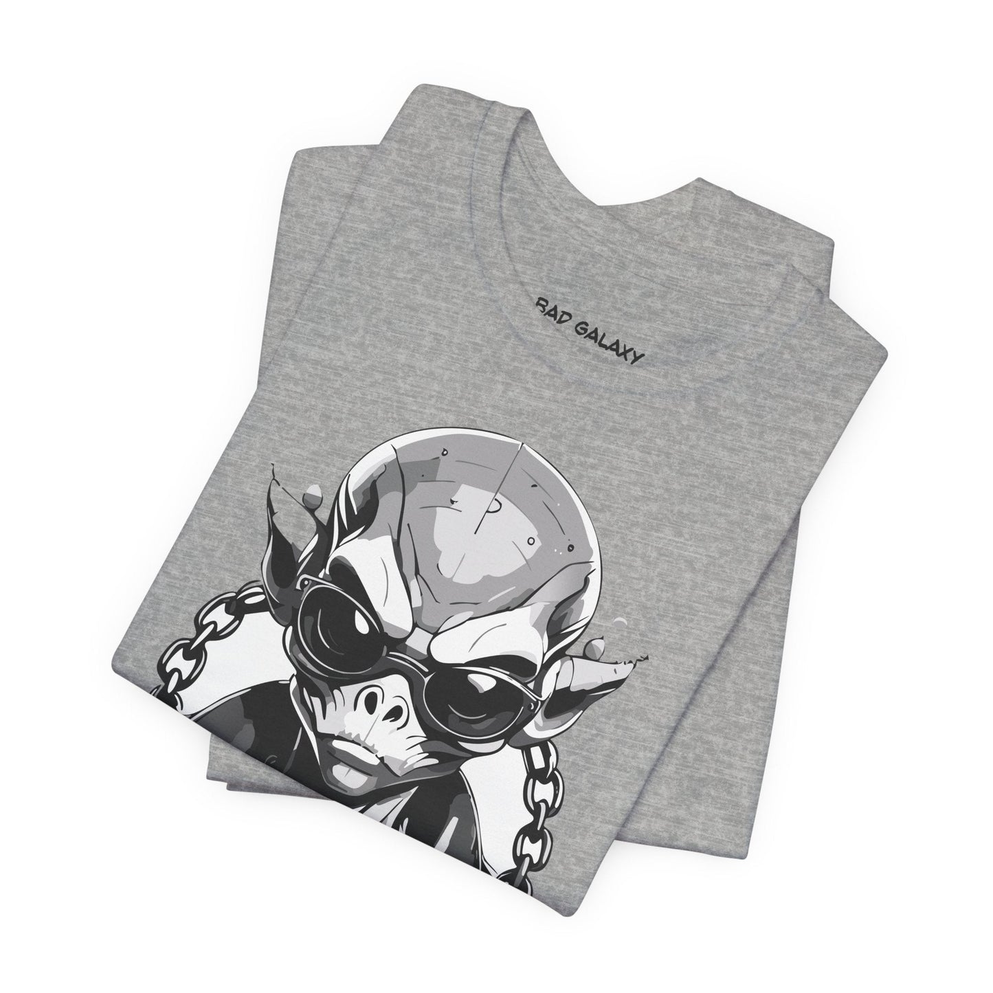 Tee Shirt With Alien From Bad Galaxy Made To Order 100 Percent Cotton Eco Friendly Inks USA