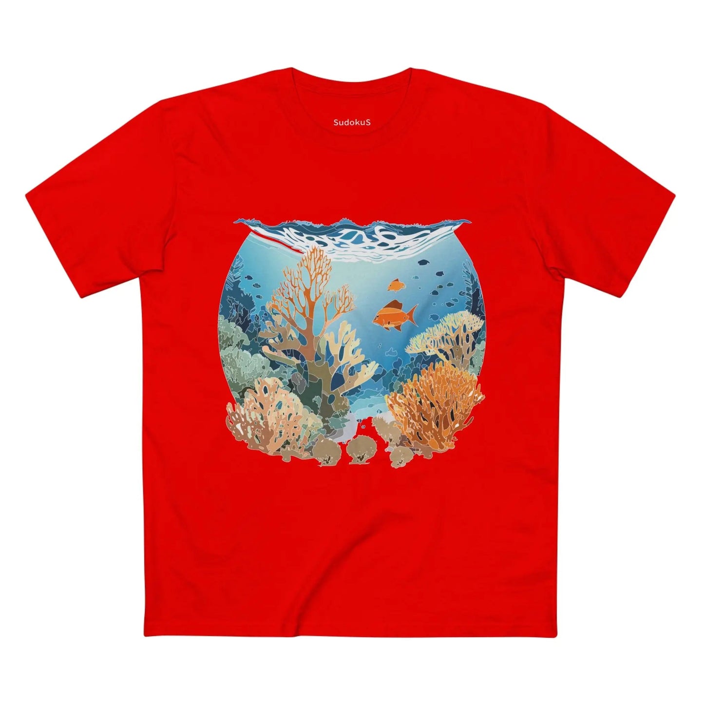 Ocean Coast Graphic Unisex 100 Cotton Staple Tee 1