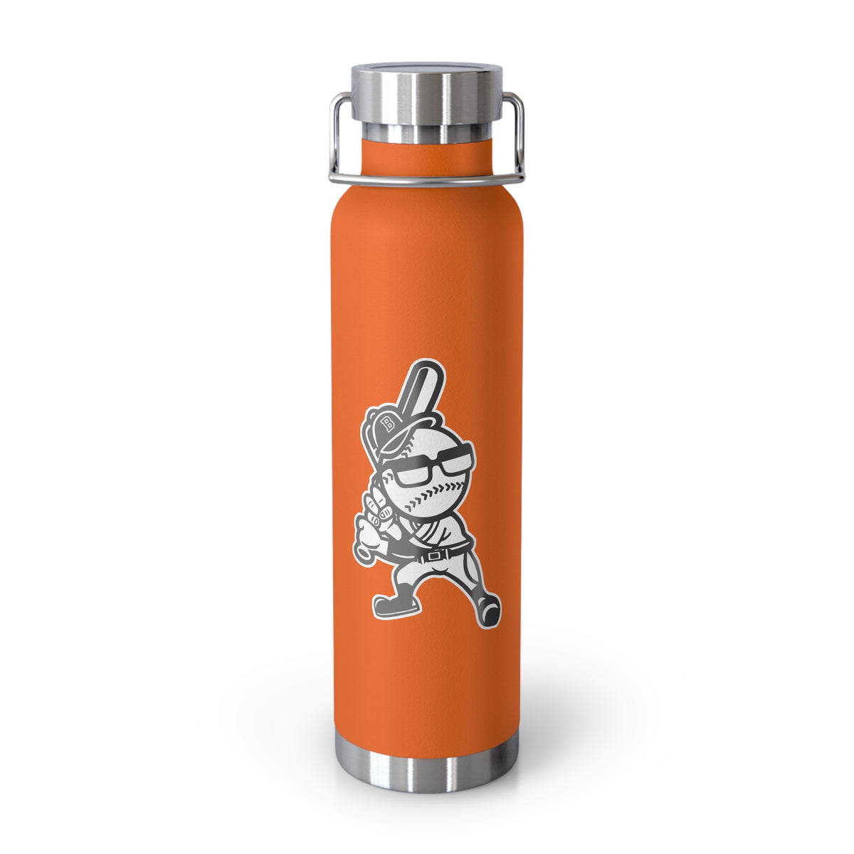 22oz Copper Insulated Water Bottle with Cartoon Design - CV9