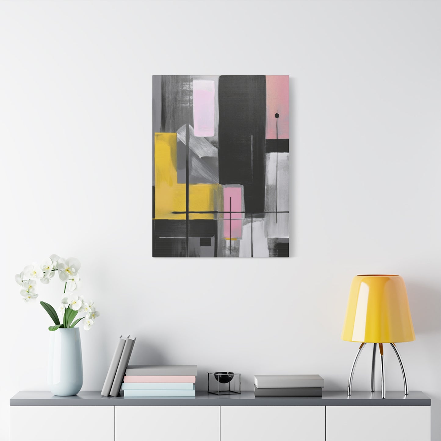 Abstract Geometric Painting Print Canvas 20x24,20x30,24x30 24x32,24x36,30x40 32x48,36x48,40x60 Pine-Wood Inner Frame ABS-39