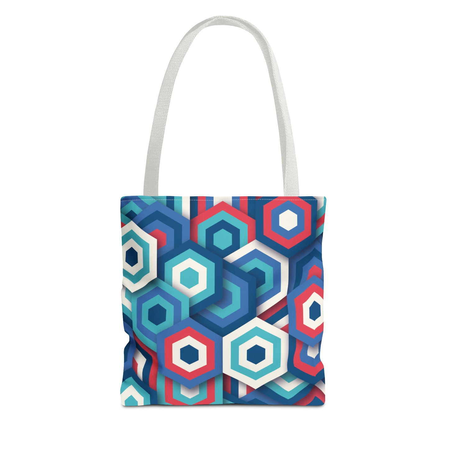 Bolsa de lona con estampados abstractos 