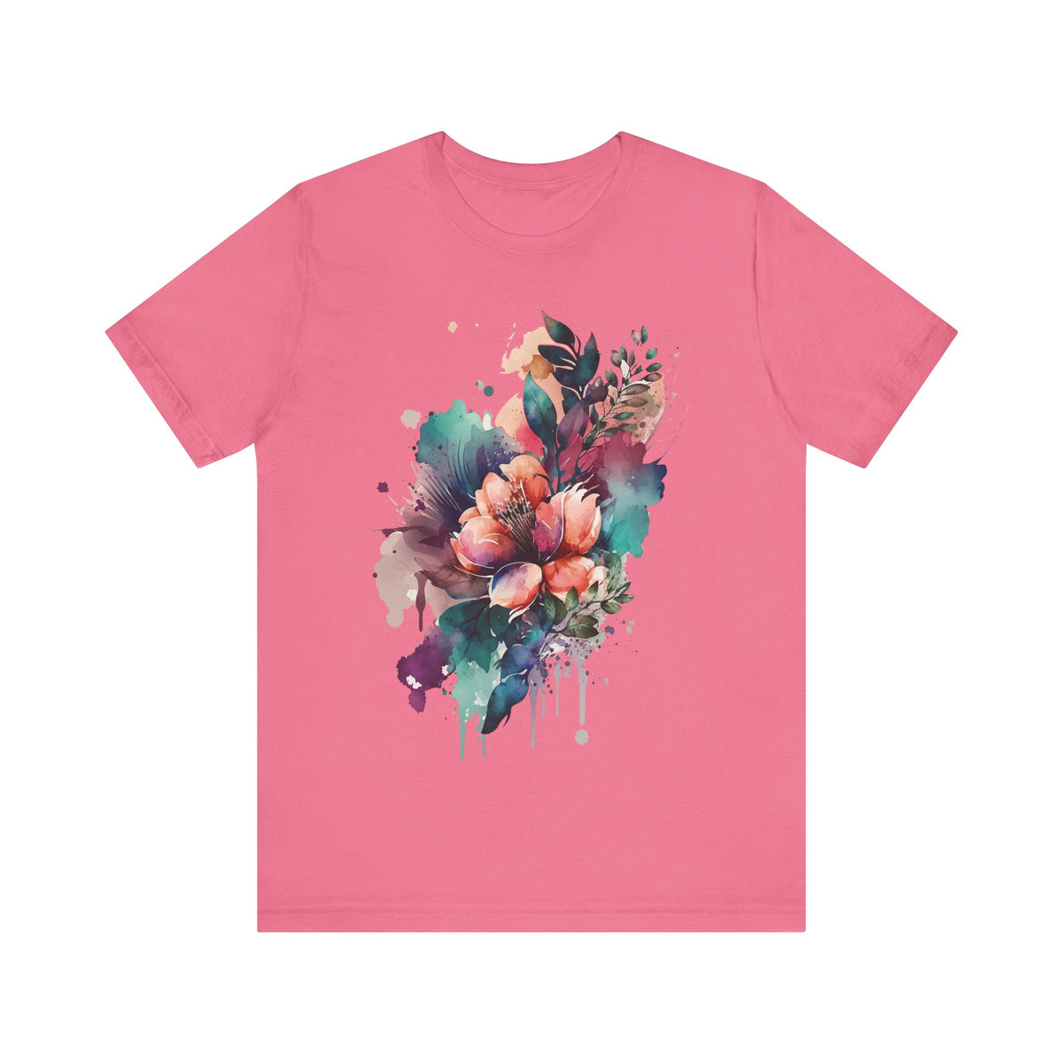 Floral Graphic Tee Shirt - Bella+Canvas Unisex 100 Cotton 57