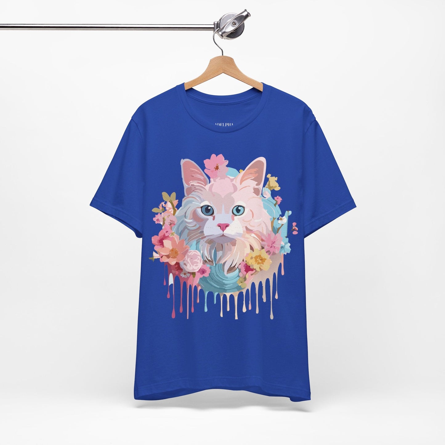 Cat Graphic Tee Unisex Shirt With Cat Art By Adelpha Vintage Inspired