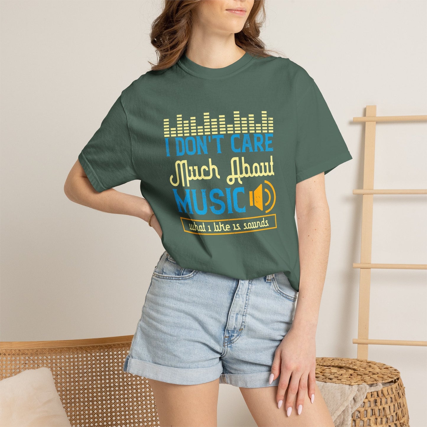 Music Graphic Design Unisex Cotton T-shirt m6