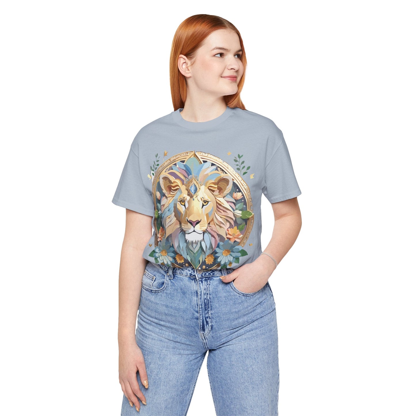 Medallion Graphic Unisex 100 Cotton Vintage Animal Medal Artwork Tee 3