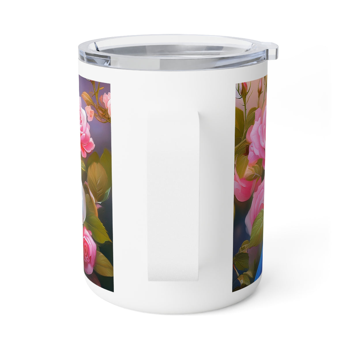 17 Art Design Insulated Coffee Mug Clear Lid 10oz Insulated Coffee Mug 10oz