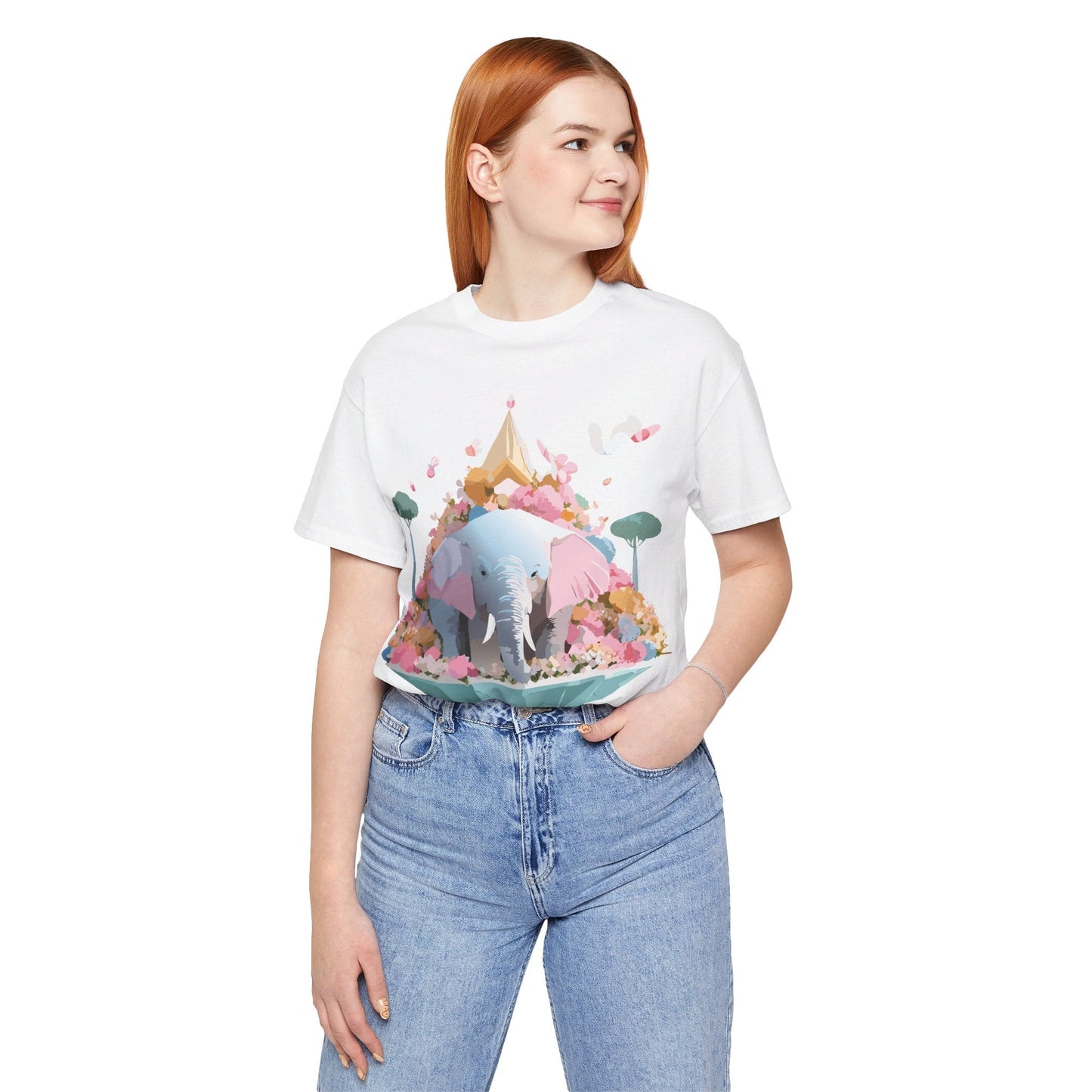 Elephant Graphic Tee Unisex Jersey Short Sleeve Adelpha Vintage Inspired Artwork