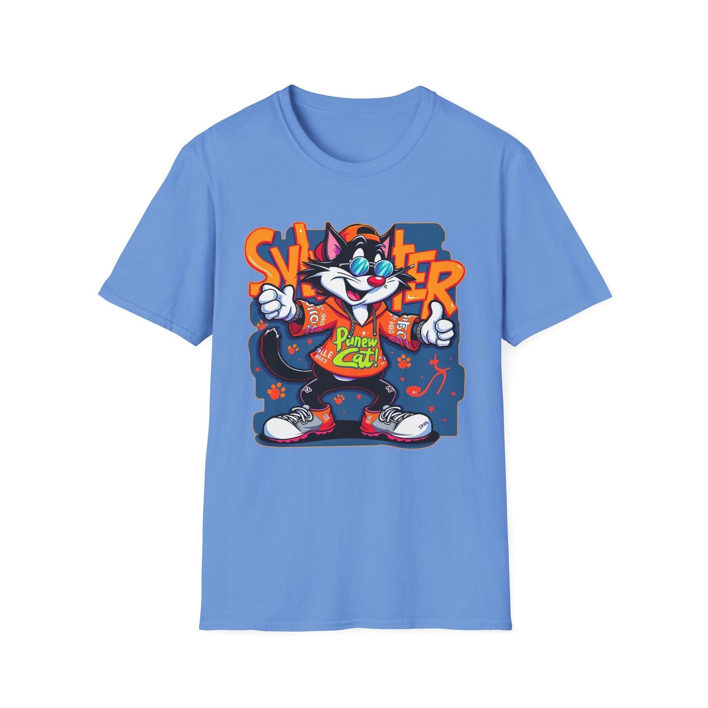 Funny Cartoon Animals Tee Shirt Unisex Gildan Softstyle 64000 Graphic Cartoon Tee