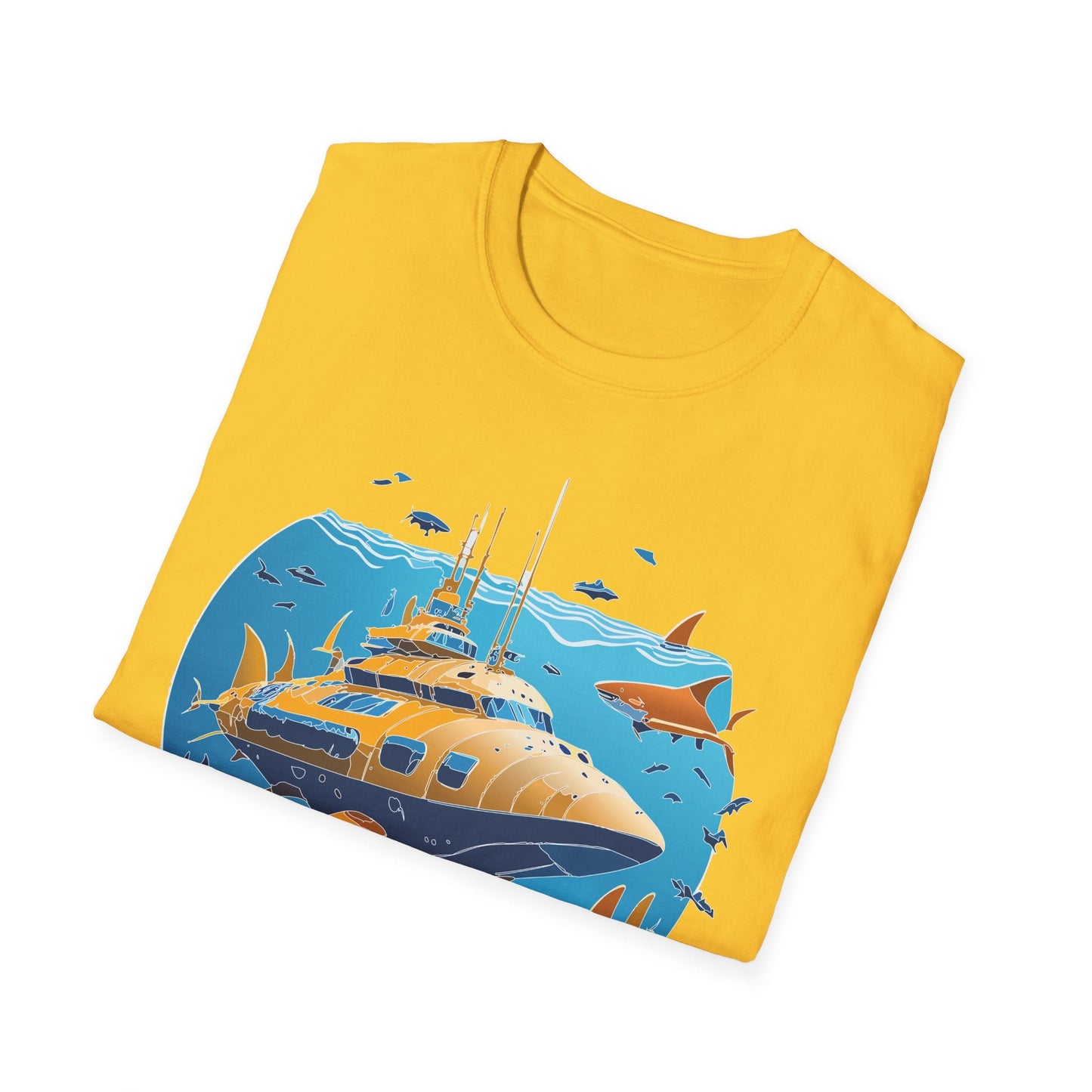 Ocean Graphic Unisex Softstyle Cotton Tee 11