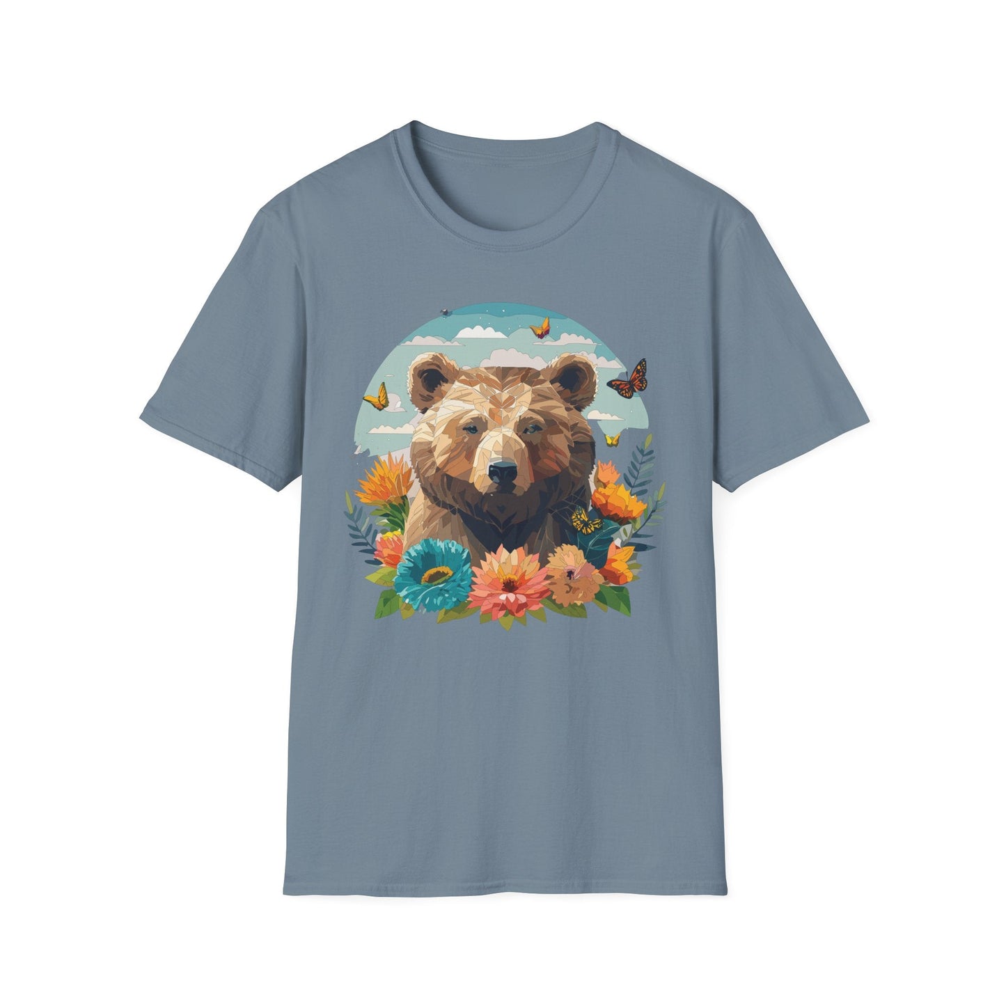 Bear T Shirt Unisex Teddy Bear Tee Softstyle 64000 One Hundred Percent Ring Spun Cotton Short Sleeve