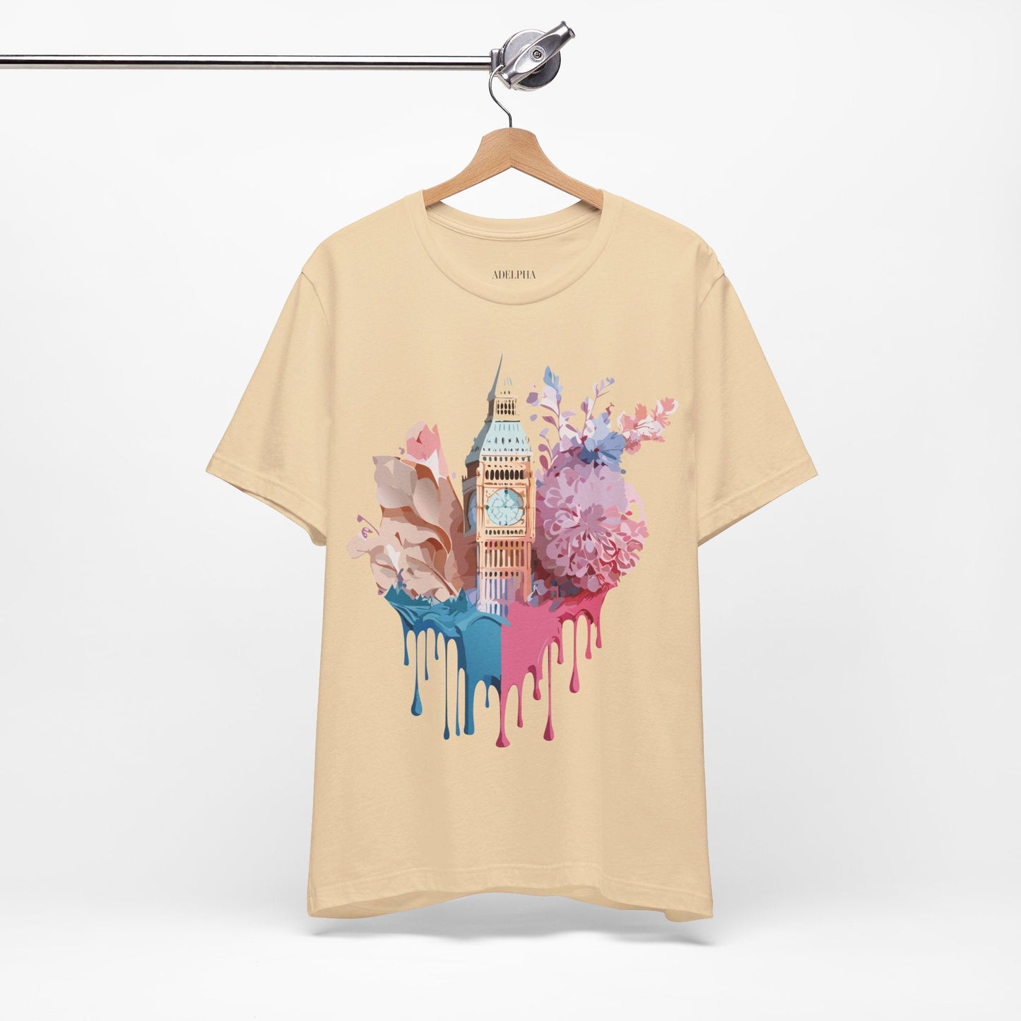 London Tourist Shirt Graphic Tee Unisex Jersey Short Sleeve Adelpha Vintage Inspired Artwork