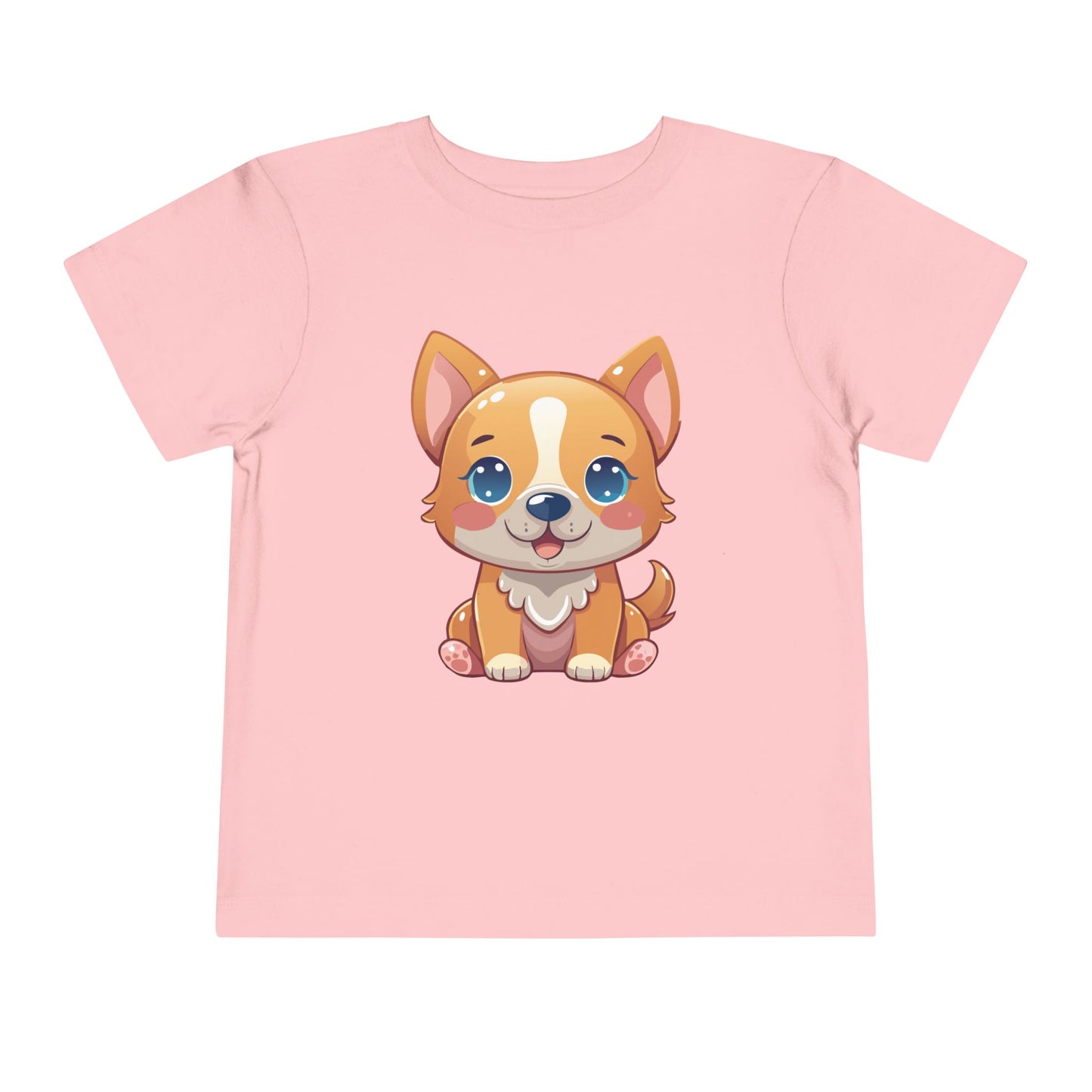 Bonita camiseta de manga corta para niños pequeños con diseño de cachorro: regalo adorable para amantes de las mascotas (2 a 5 años)