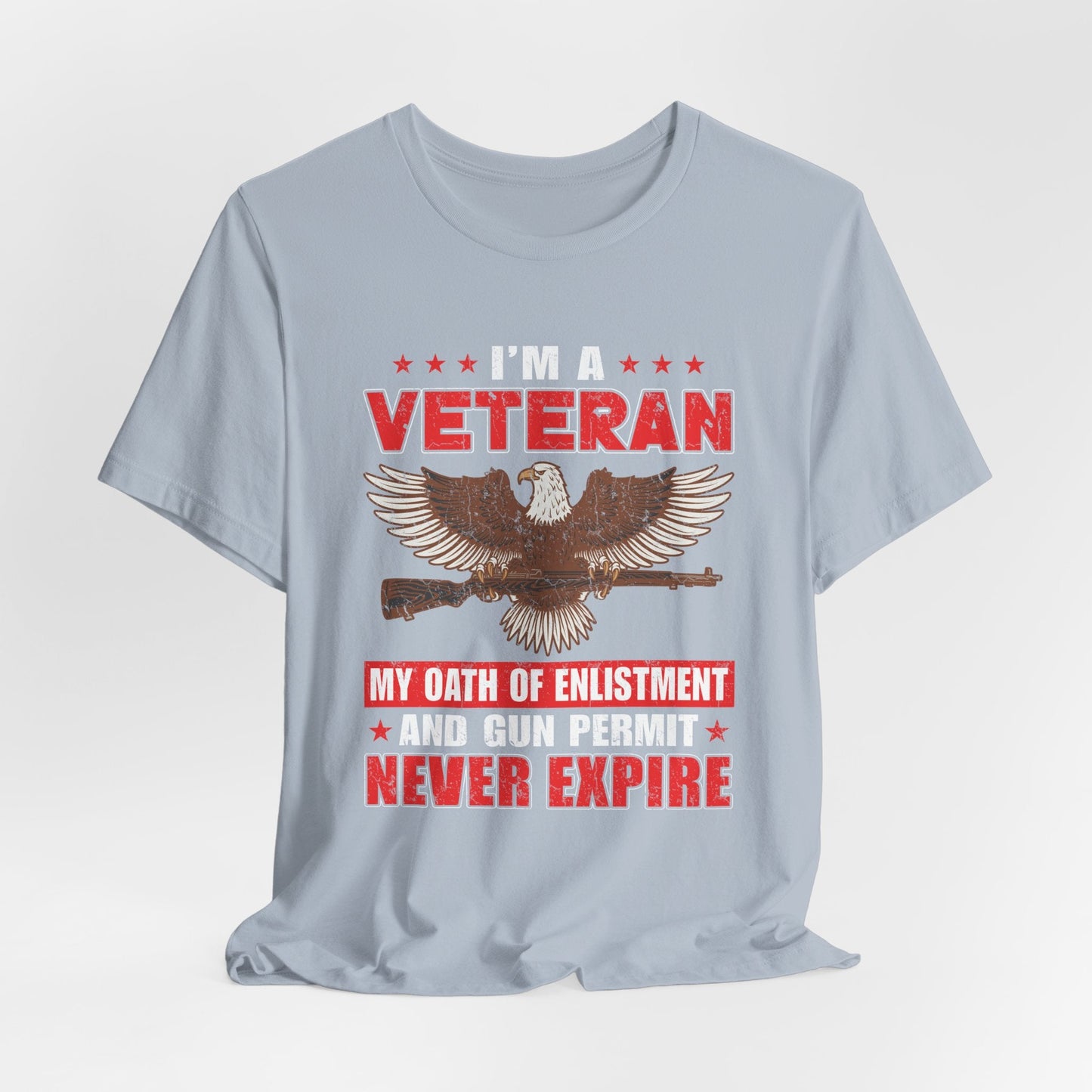 Army Veteran Patriotic Graphic Design Unisex Cotton T-Shirt v35
