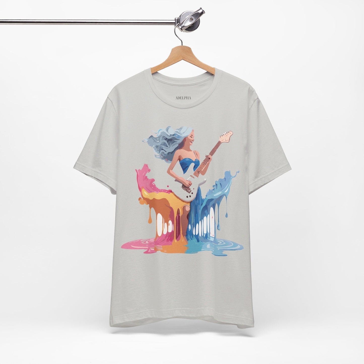 Music Graphic Tee Unisex Short Sleeve Shirt With Vintage Inspired Artwork From Adelpha