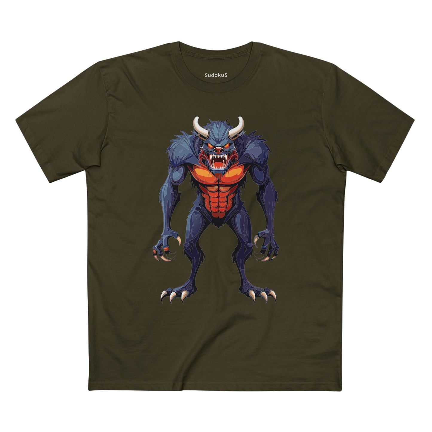 Cartoon Monsters Graphic Unisex 100 Cotton Staple Tee 11