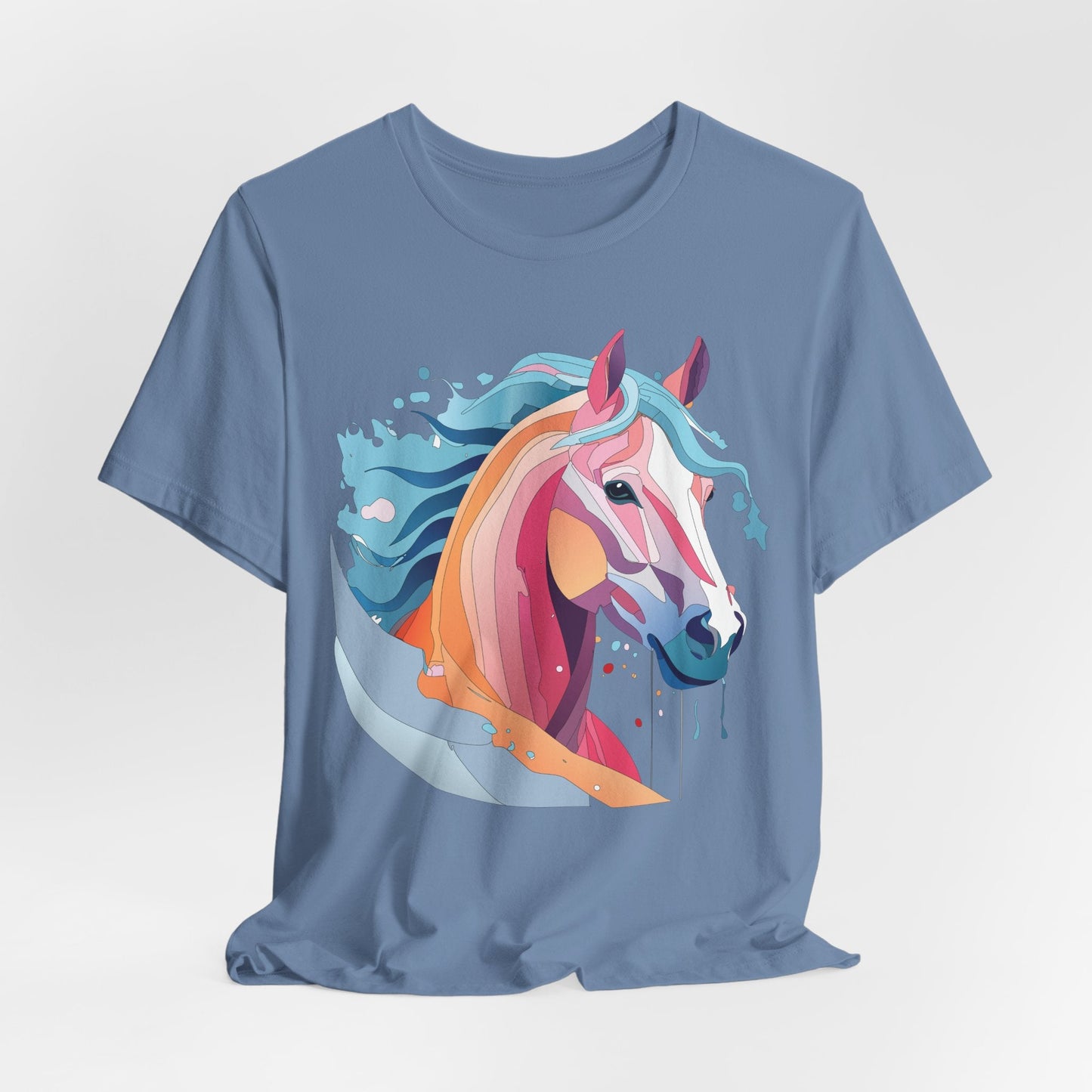 Unisex Animal Tee Shirt With Art Design Wild Animals Short Sleeve Premium Comfort Fit