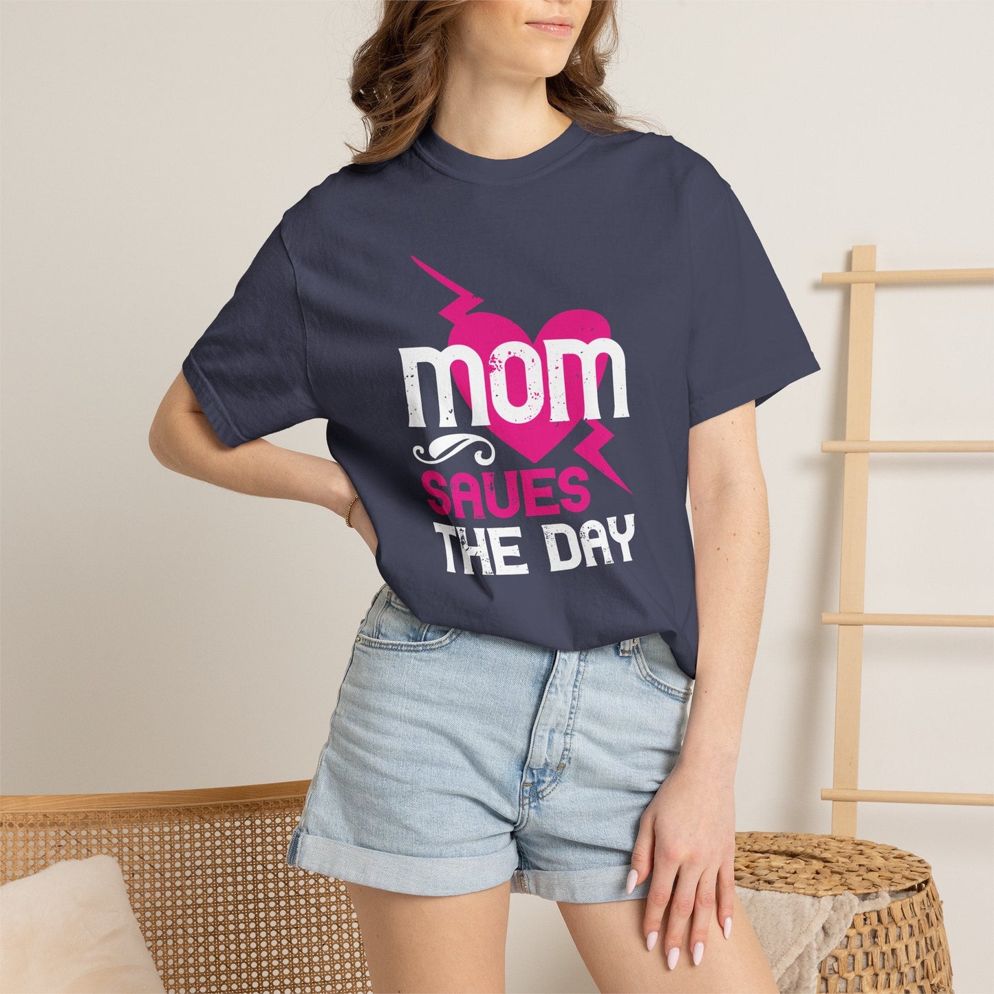 Mom T-shirt Mother Day Mama Tee Unisex Comfort Colors Garment-Dyed Cotton h80