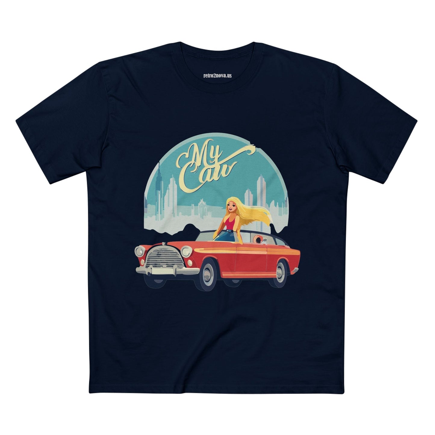 Retro Car Shirts Vintage Car RC13 Unisex Premium Cotton Tee With Original Art Design Retro2Nova
