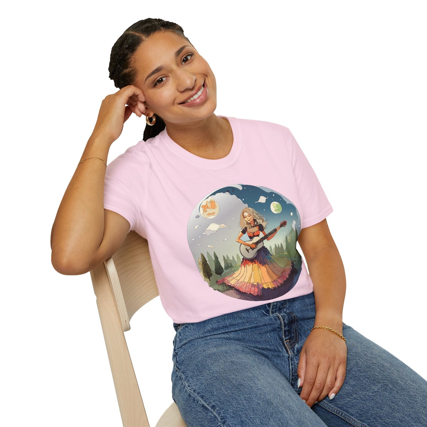 Womens Graphic T Shirts Art Design Tee Softstyle 64000 Ring Spun Cotton Comfort Everyday