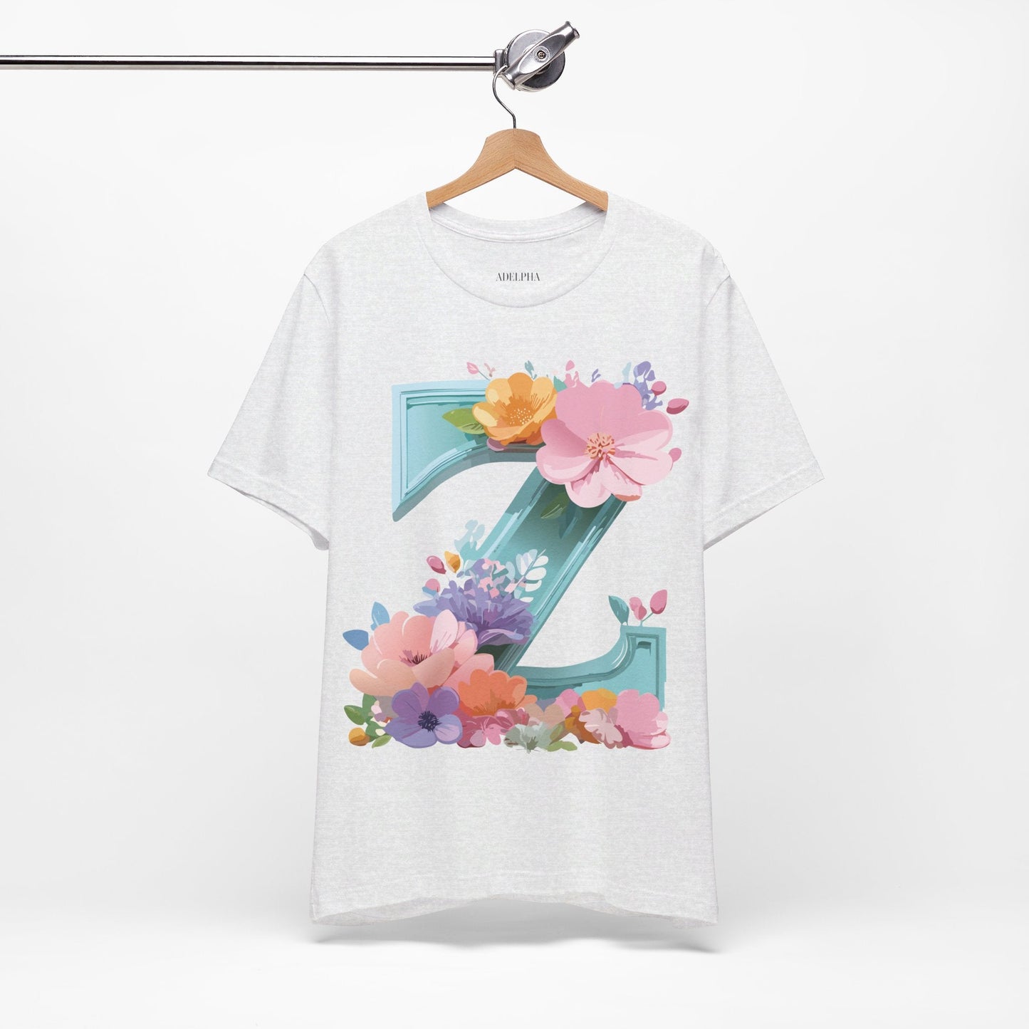 Letter Z Graphic Tee Unisex Jersey Short Sleeve Vintage Inspired Artwork